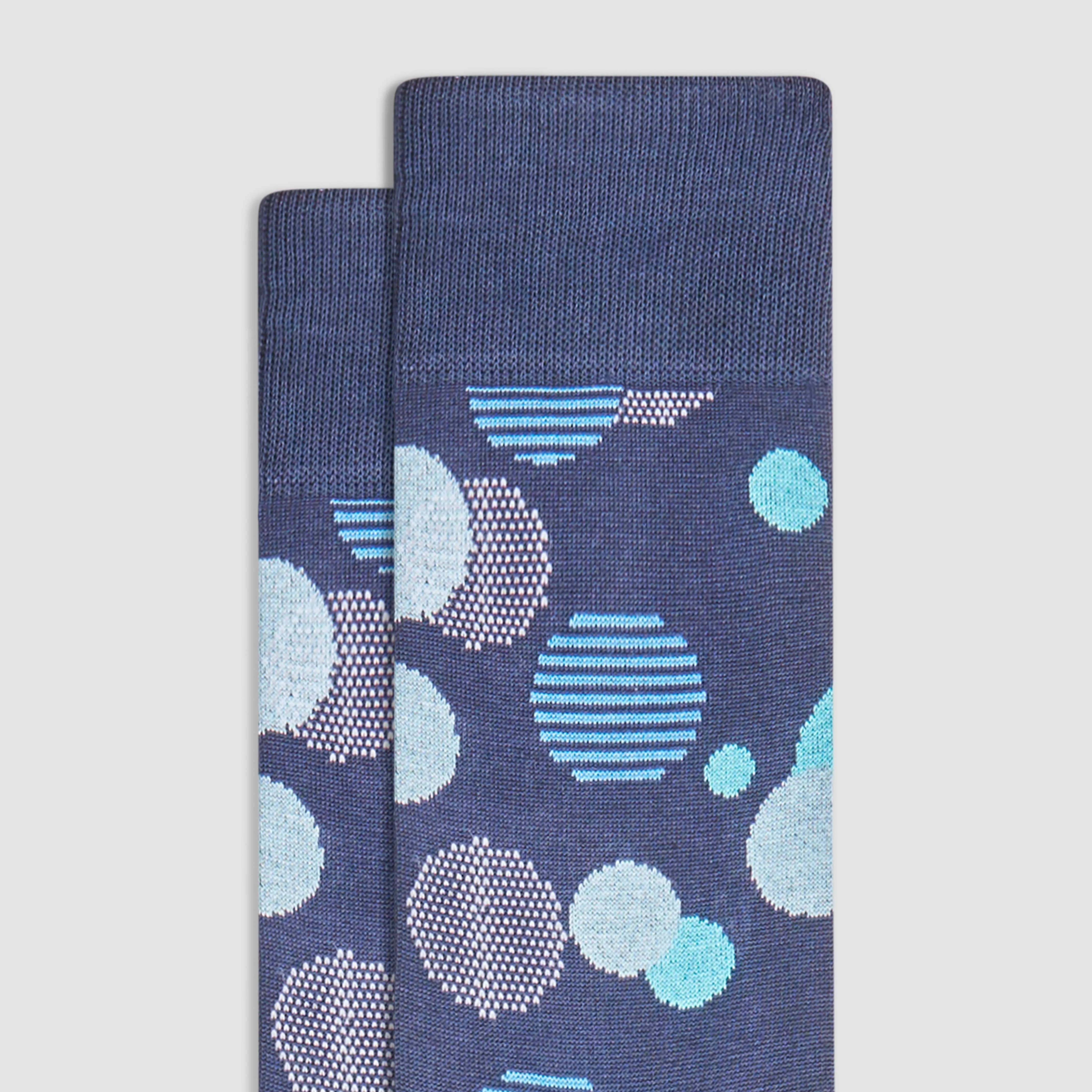 Geometric Mid-Calf Socks sold by Bugatchi product image thumbnail 2