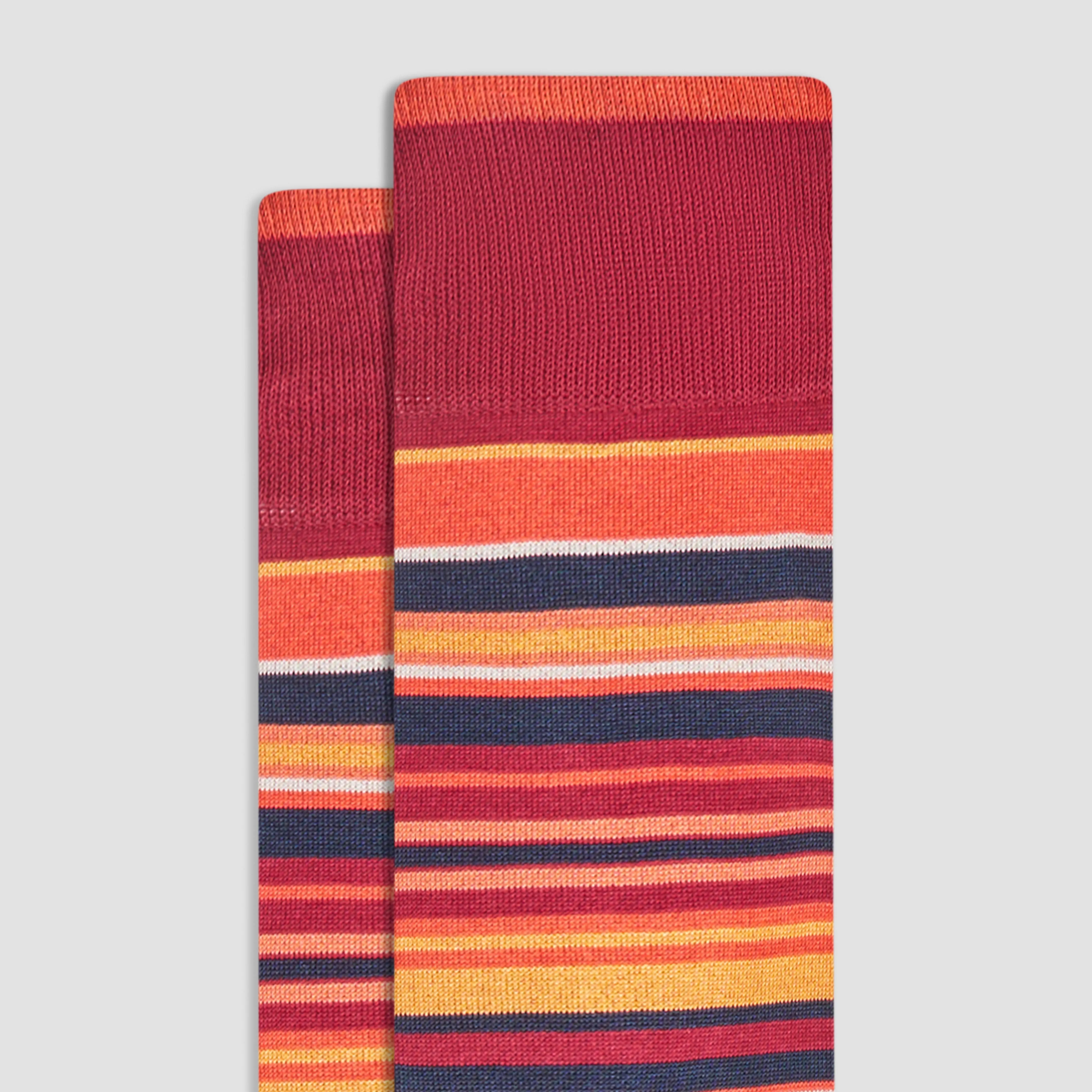 Striped Mid-Calf Socks sold by Bugatchi product image thumbnail 2