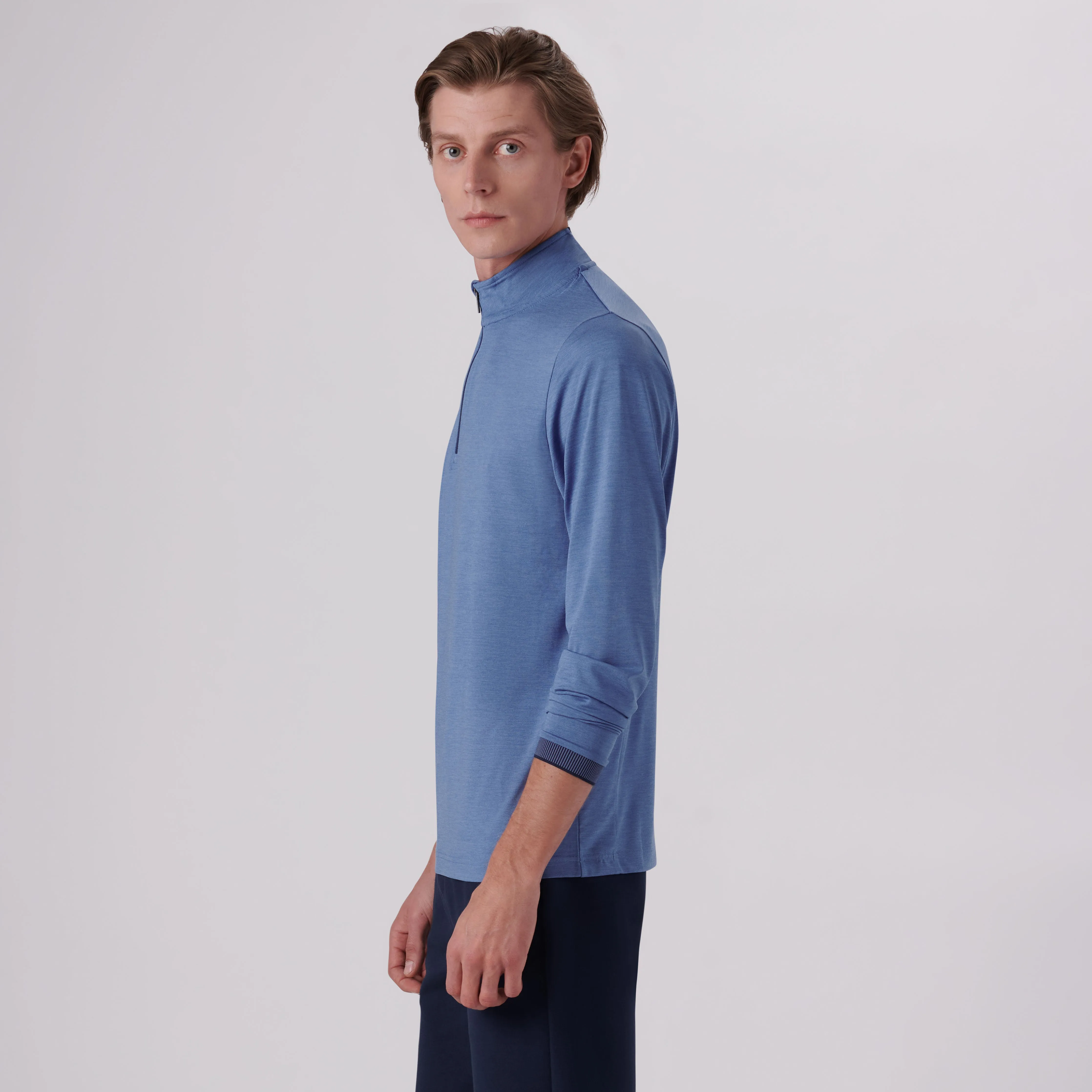 Performance Quarter-Zip Pullover sold by Bugatchi product image thumbnail 3