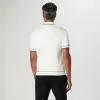 Rib Stitch Short Sleeve Polo Sweater sold by Bugatchi