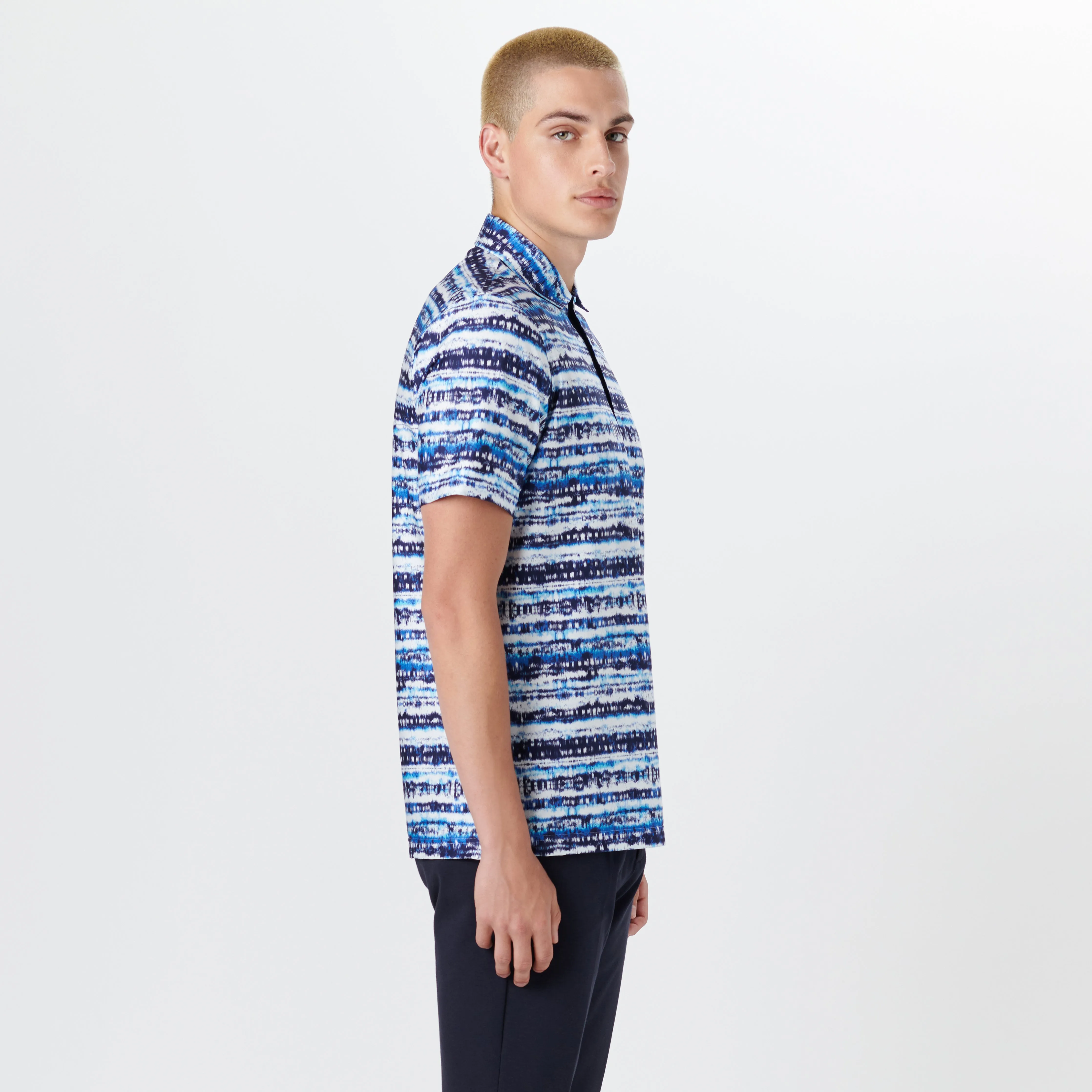 Hendrix Abstract Print Polo sold by Bugatchi product image thumbnail 3