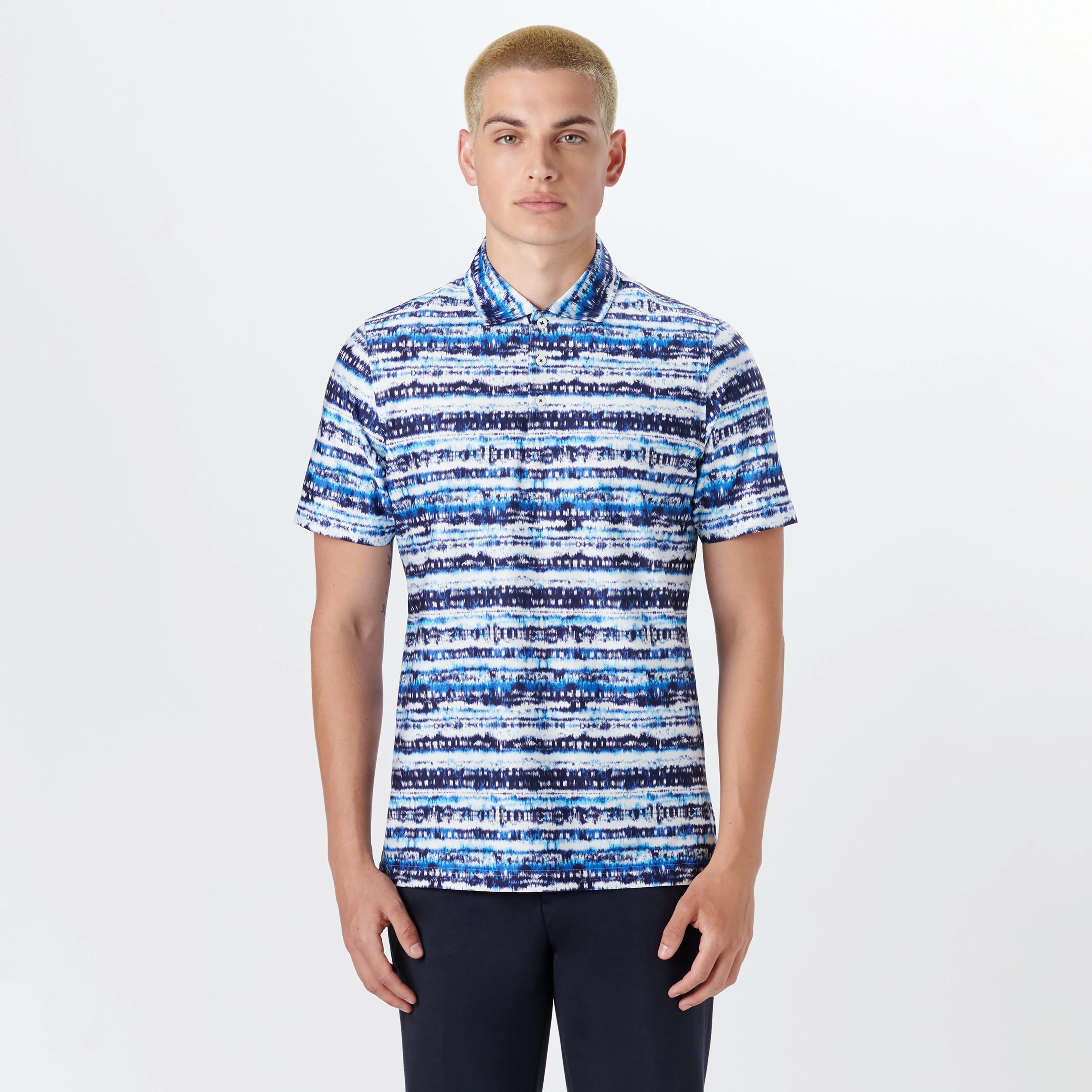 Hendrix Abstract Print Polo sold by Bugatchi product image thumbnail 2