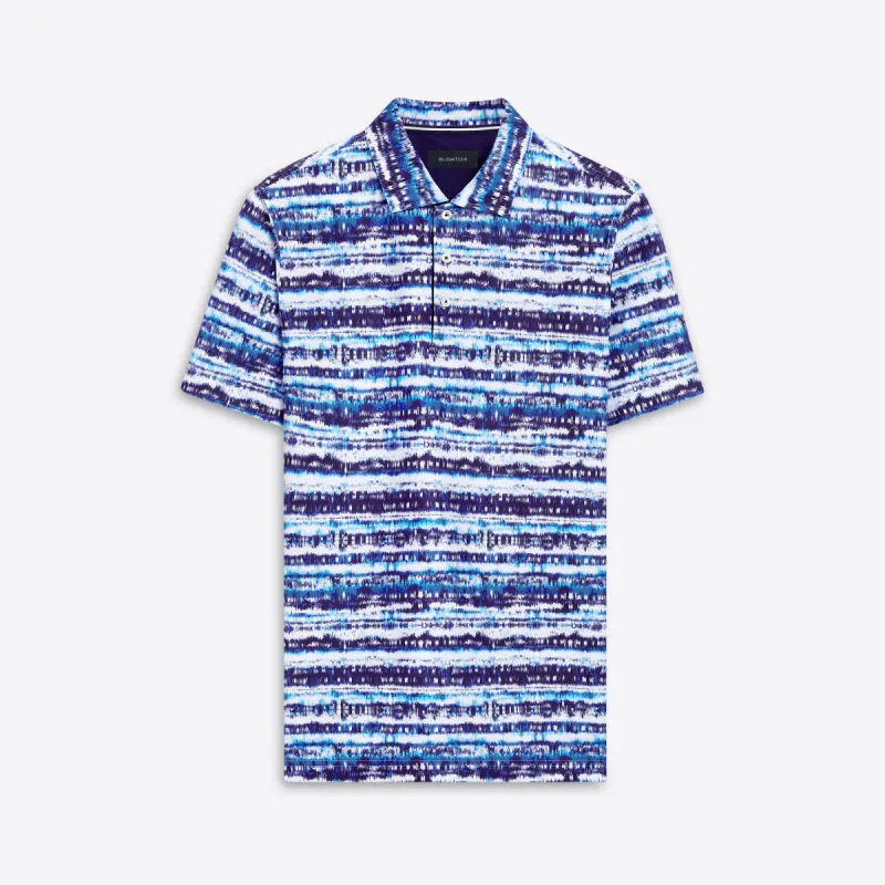Hendrix Abstract Print Polo sold by Bugatchi