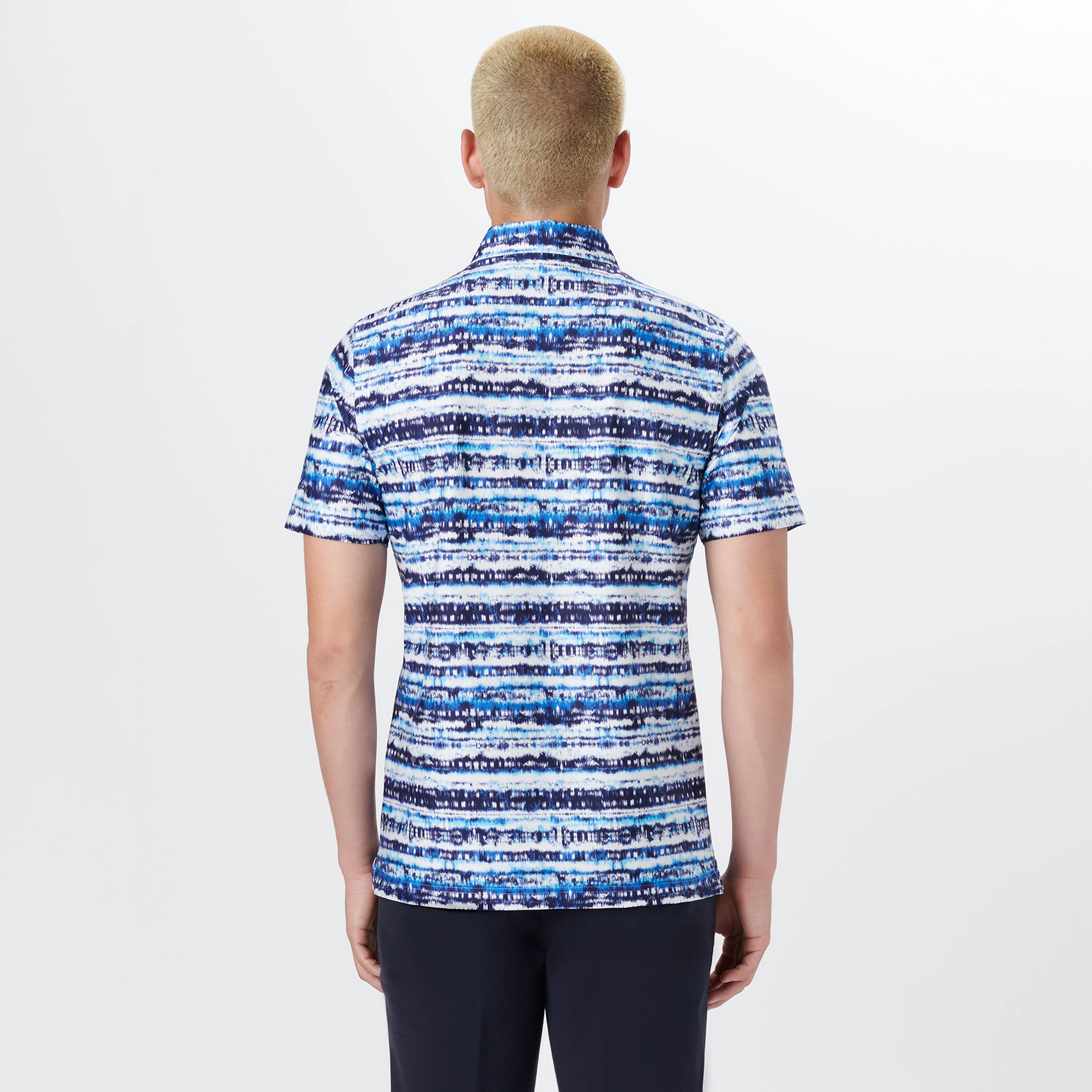 Hendrix Abstract Print Polo sold by Bugatchi product image thumbnail 4