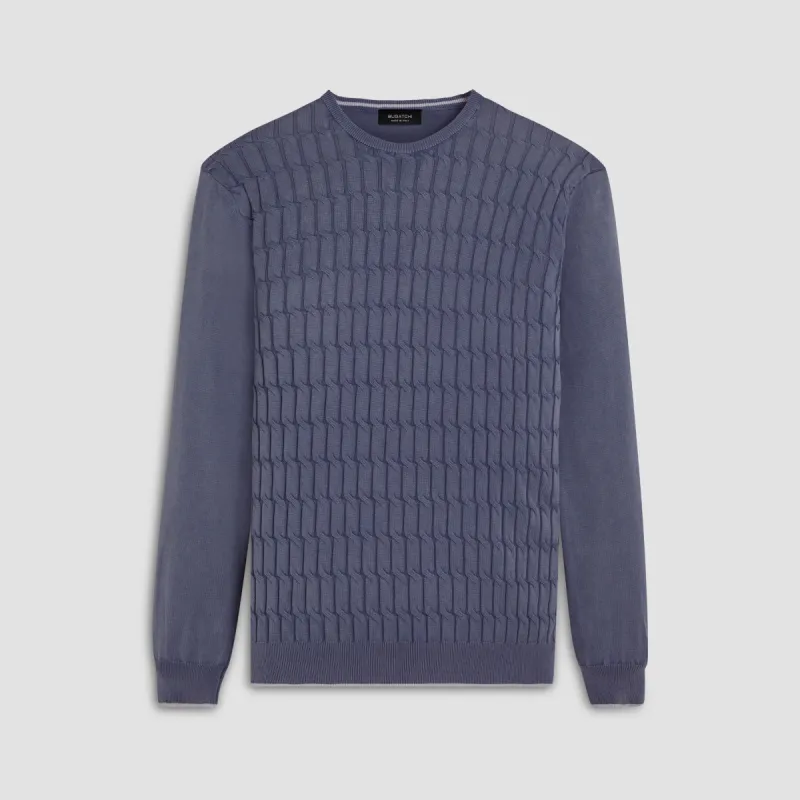 Knit Stitch Crew Neck Sweater sold by Bugatchi
