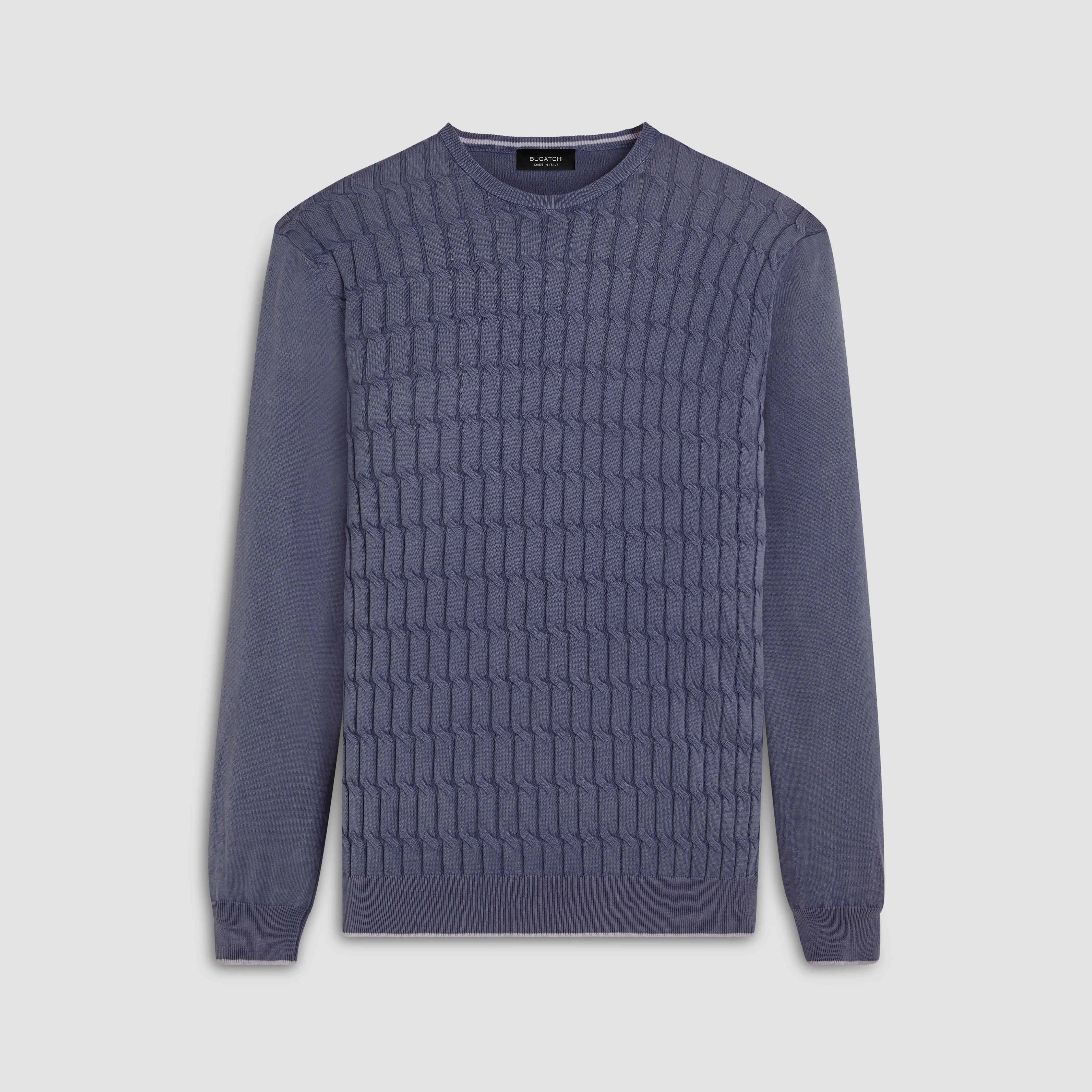 Knit Stitch Crew Neck Sweater sold by Bugatchi