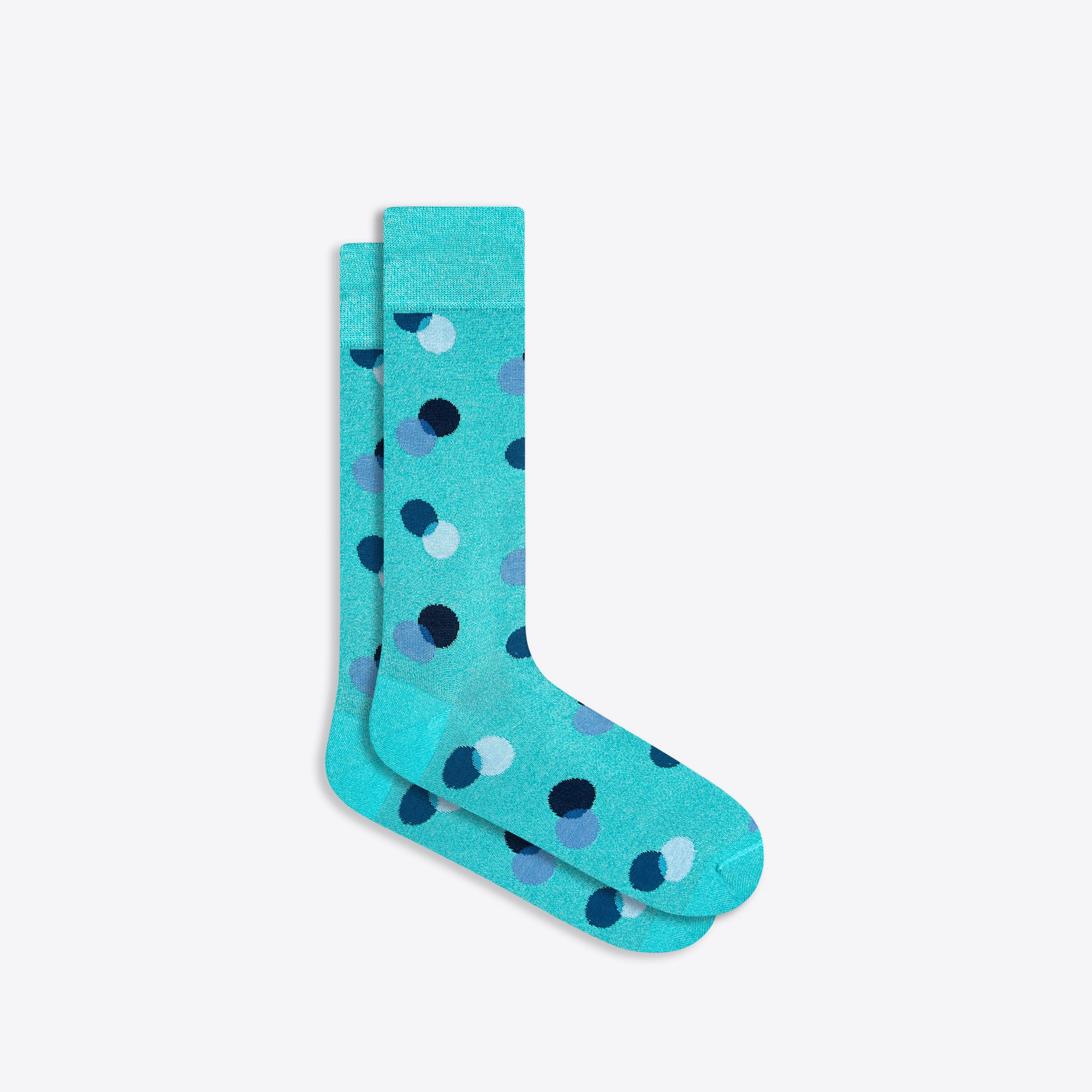 Coin Dot Mid-Calf Socks sold by Bugatchi