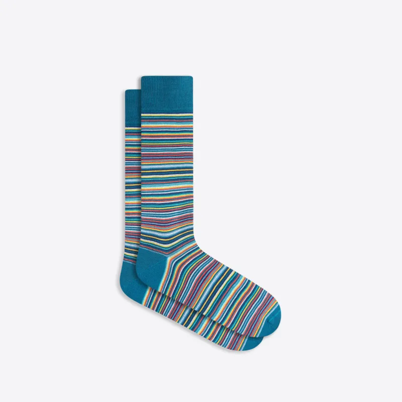 Striped Mid-Calf Socks sold by Bugatchi