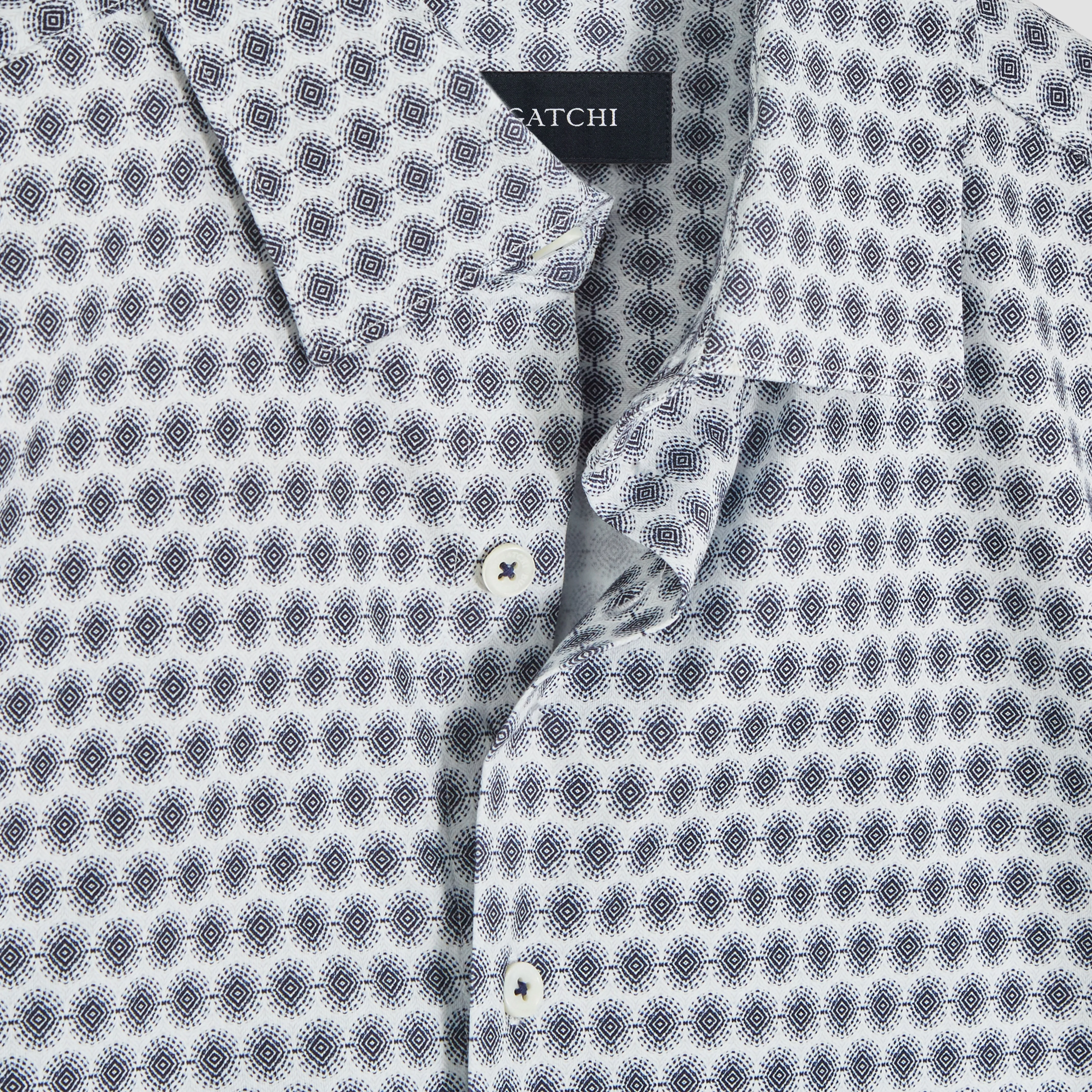 James Geometric OoohCotton Shirt sold by Bugatchi product image thumbnail 2