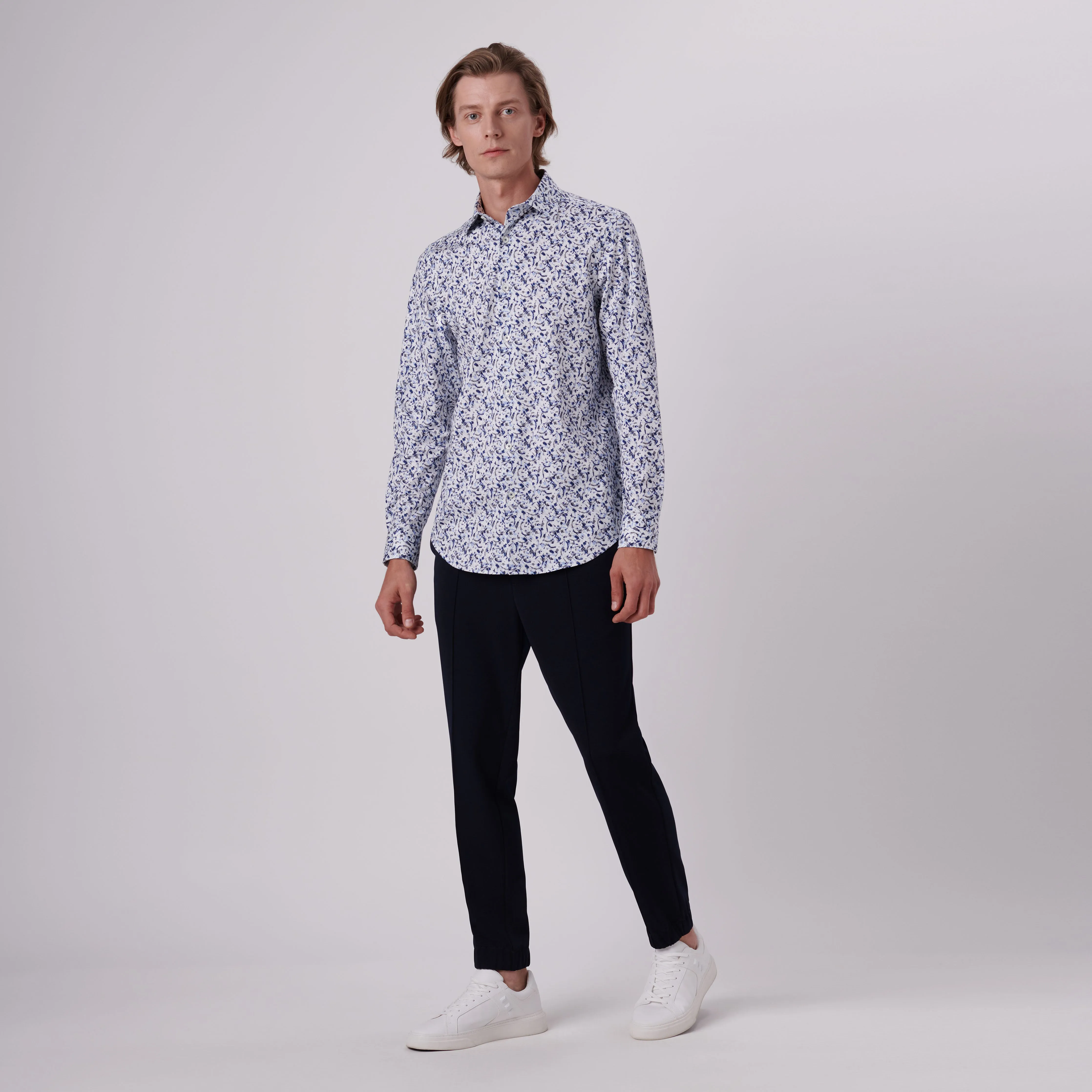 James Abstract Print OoohCotton Shirt sold by Bugatchi product image thumbnail 5