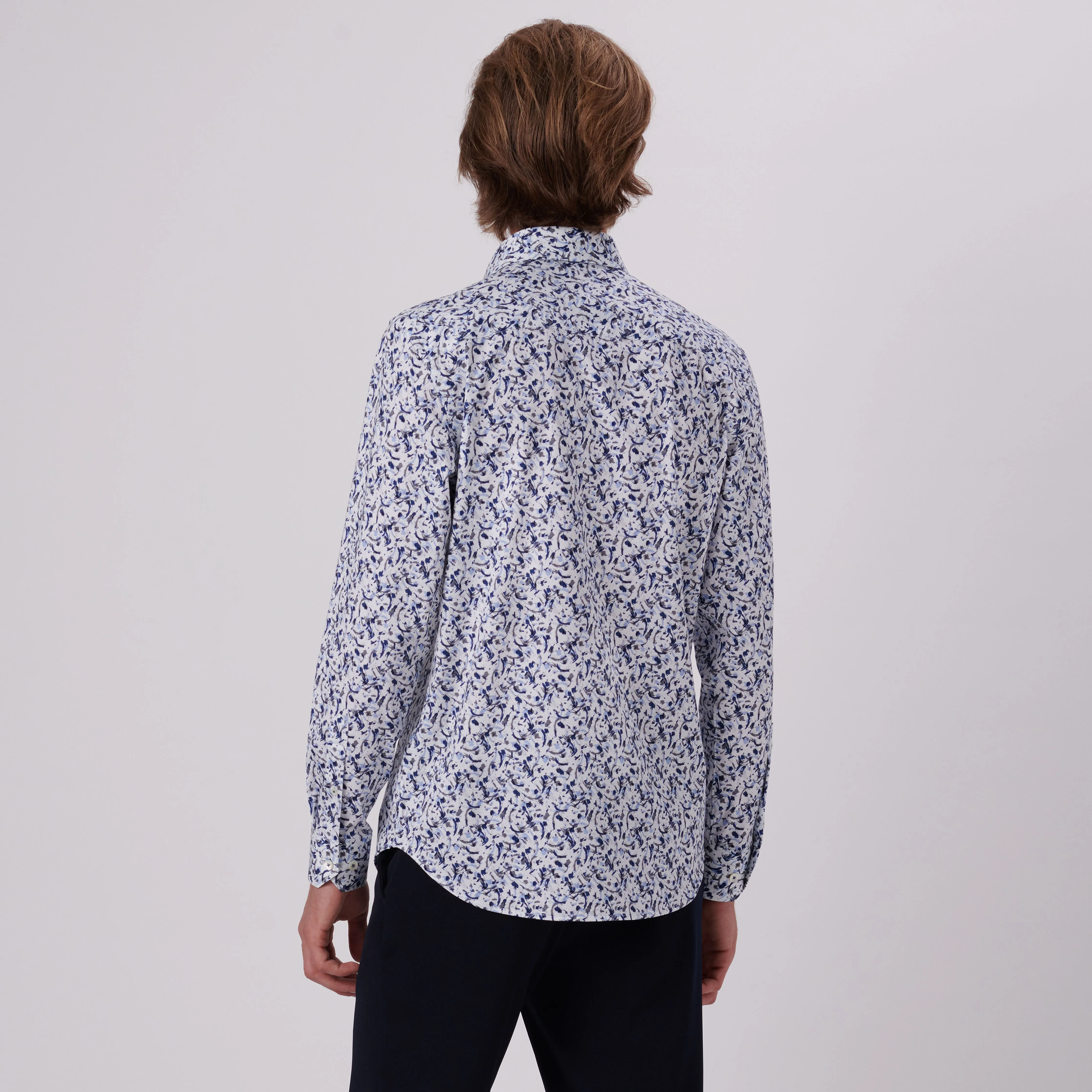 James Abstract Print OoohCotton Shirt sold by Bugatchi product image thumbnail 4