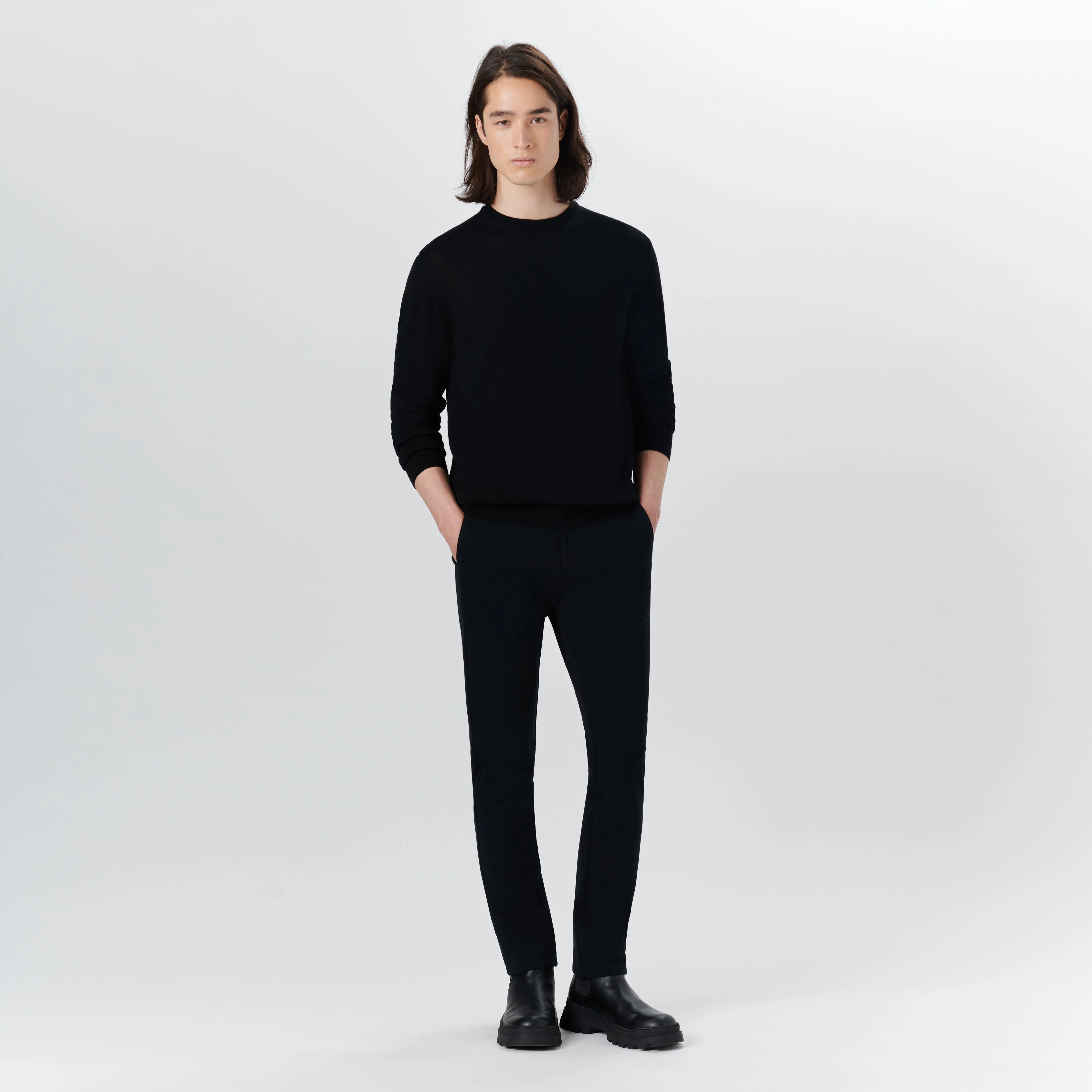 Super Merino Crew Neck Solid Sweater sold by Bugatchi product image thumbnail 5