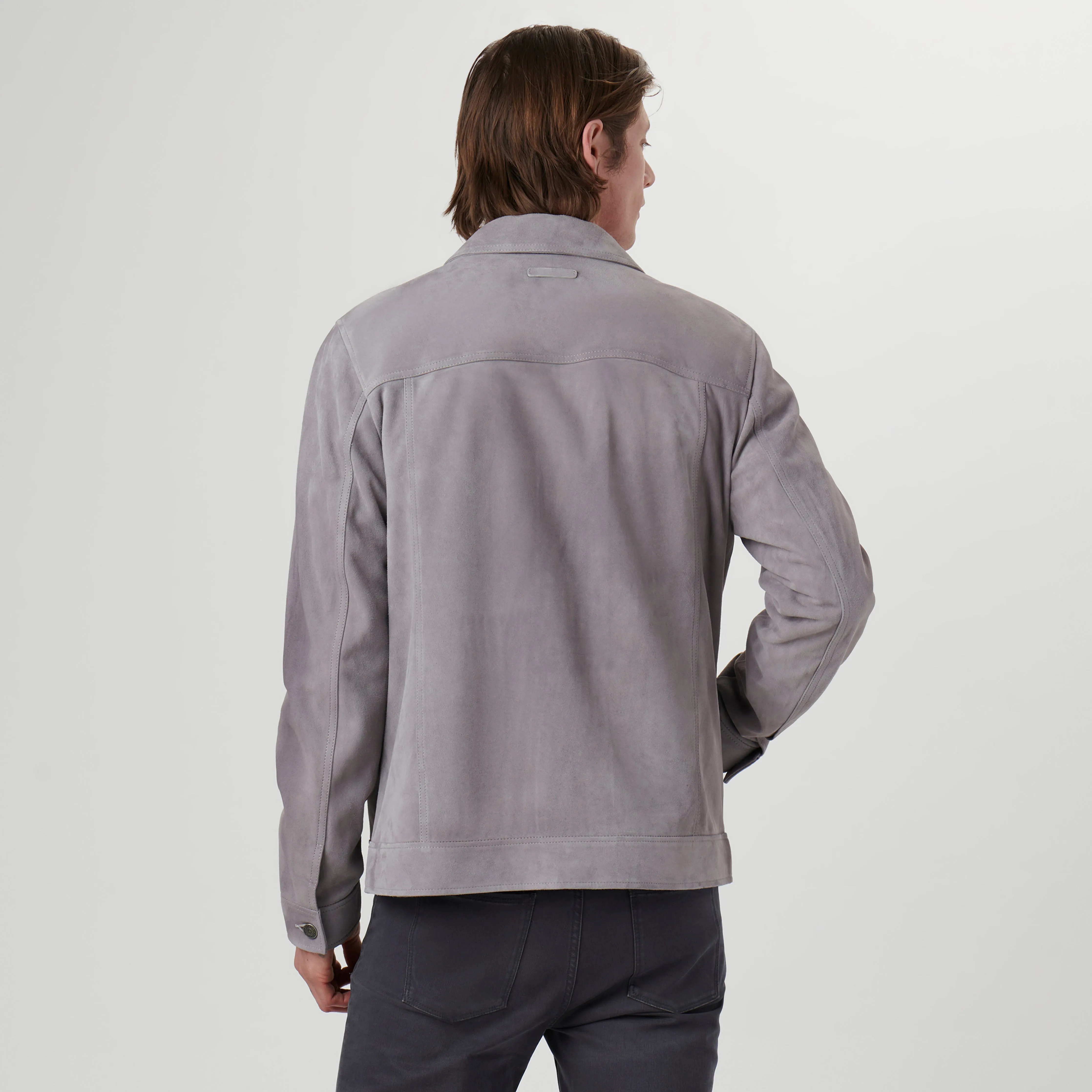 Suede Western Jacket sold by Bugatchi product image thumbnail 4
