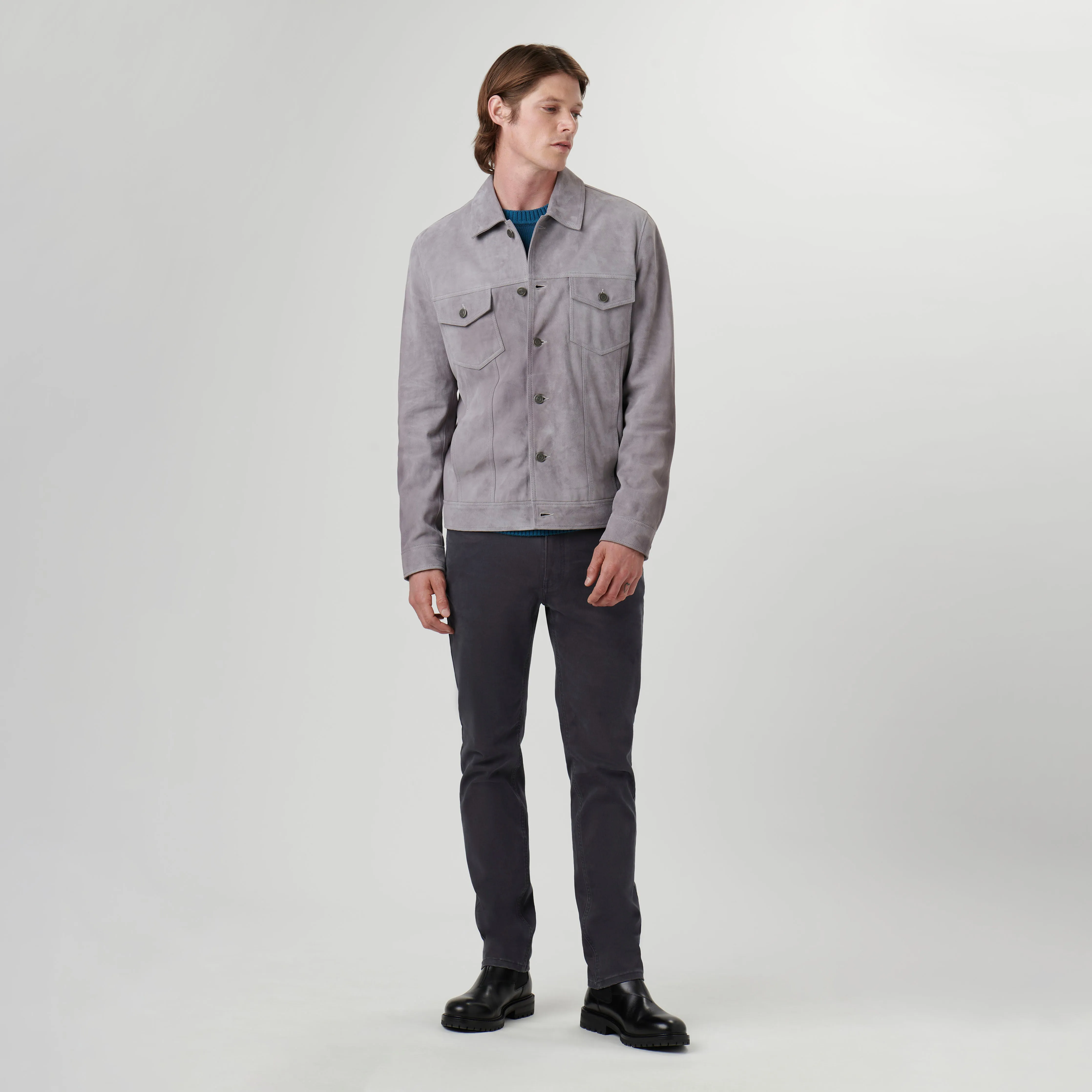 Suede Western Jacket sold by Bugatchi product image thumbnail 5