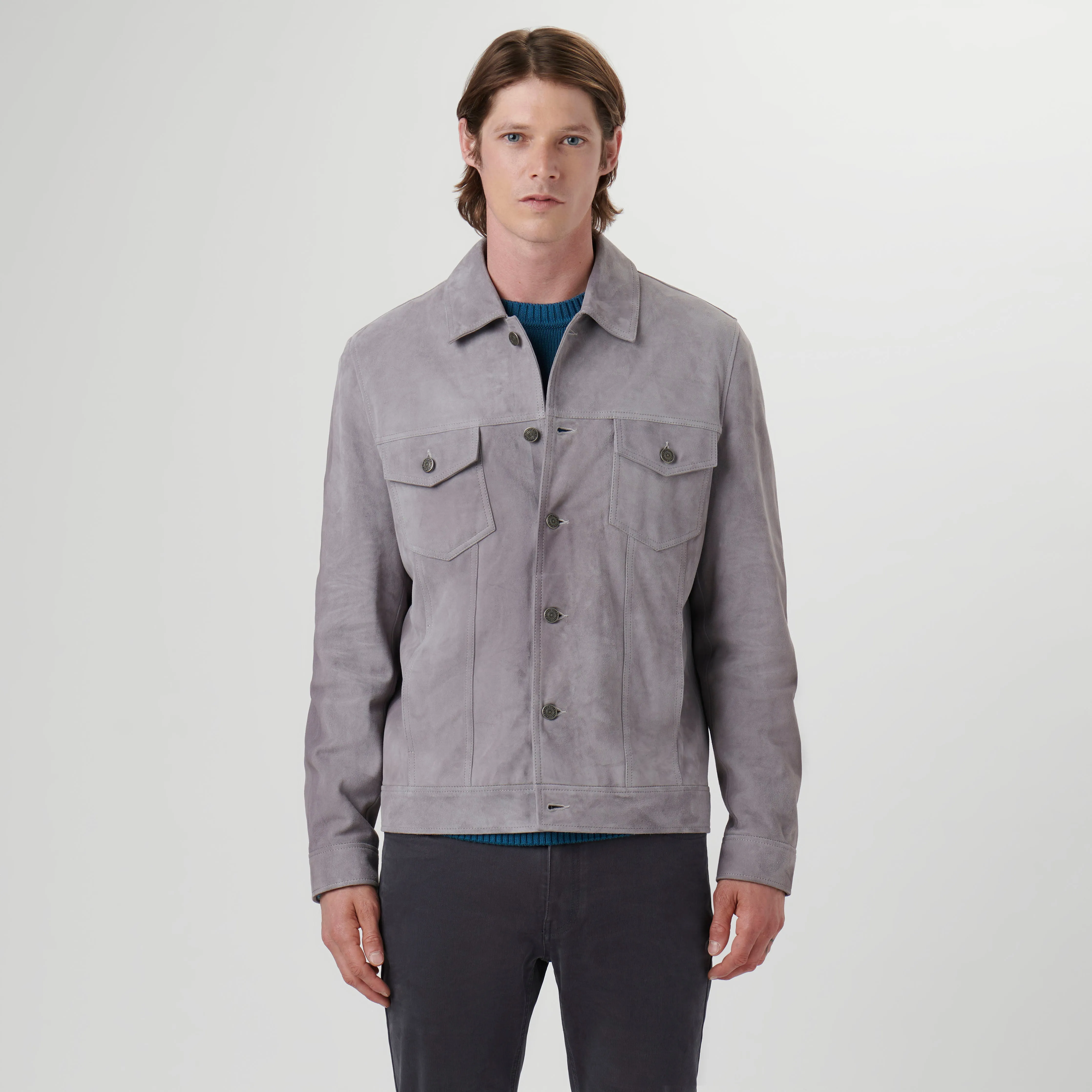 Suede Western Jacket sold by Bugatchi product image thumbnail 2