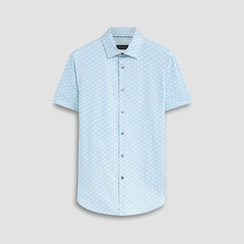 Miles Abstract OoohCotton Short Sleeve Shirt sold by Bugatchi