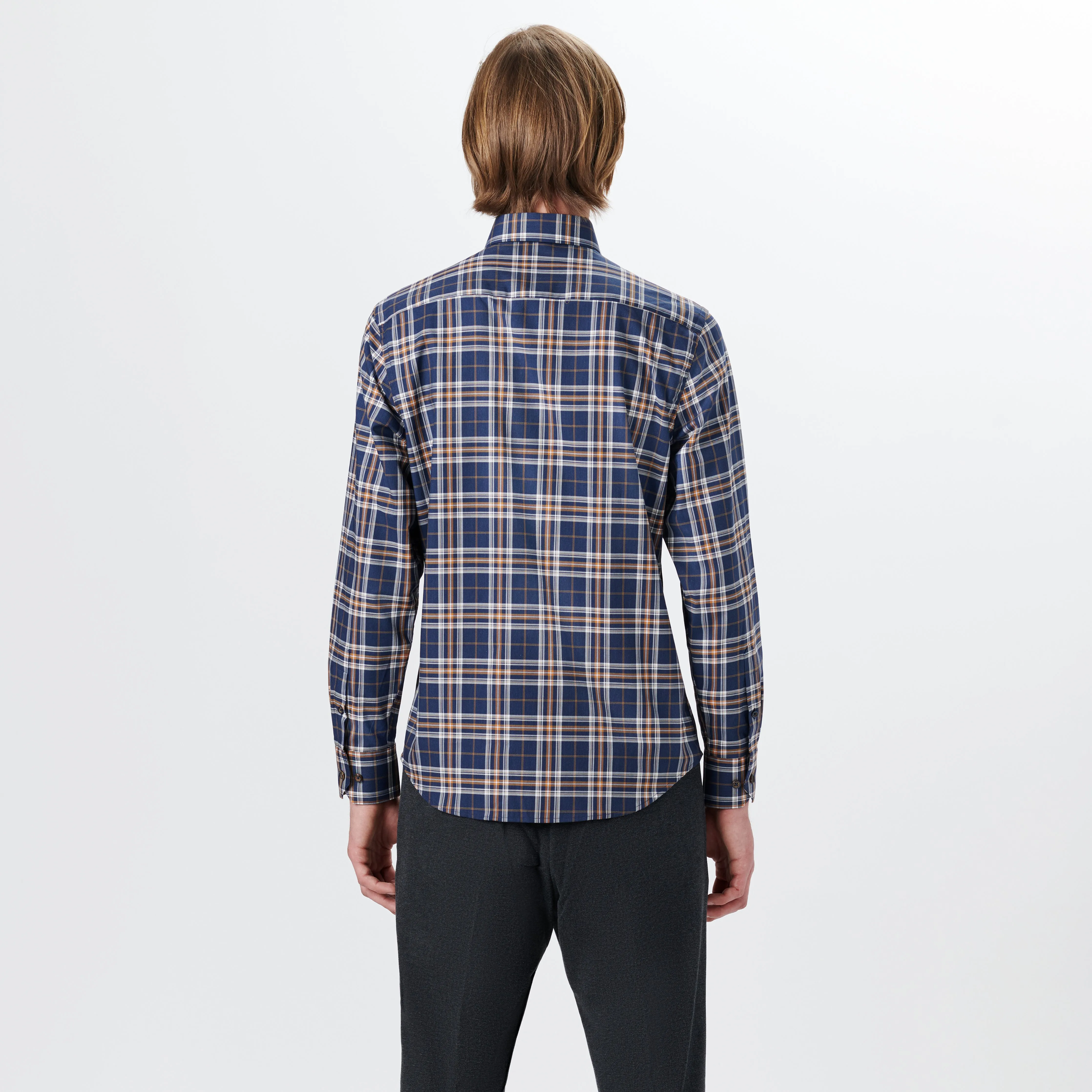 JULIAN Plaid Check Shirt sold by Bugatchi product image thumbnail 4