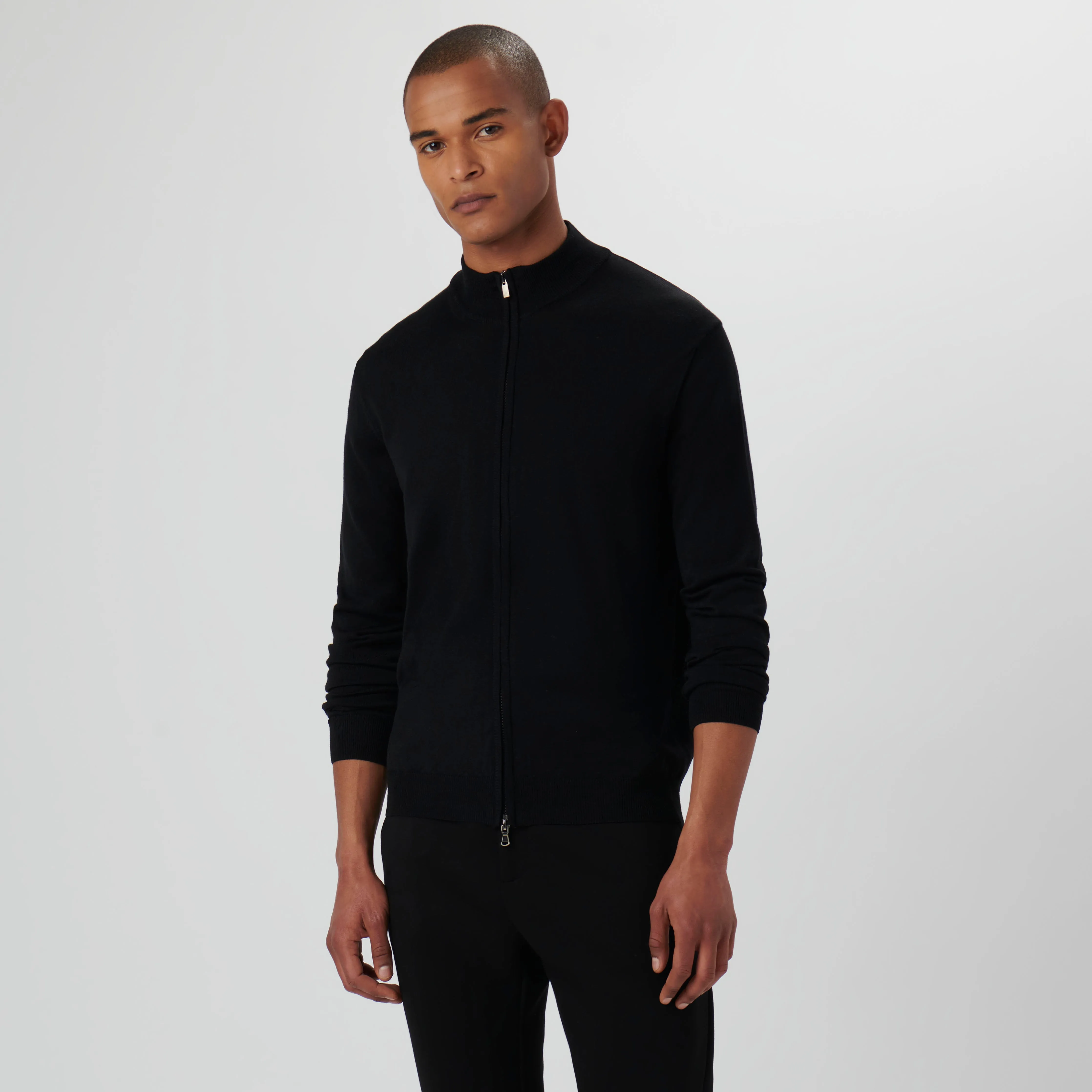 Super Merino Solid Sweater Jacket sold by Bugatchi product image thumbnail 2