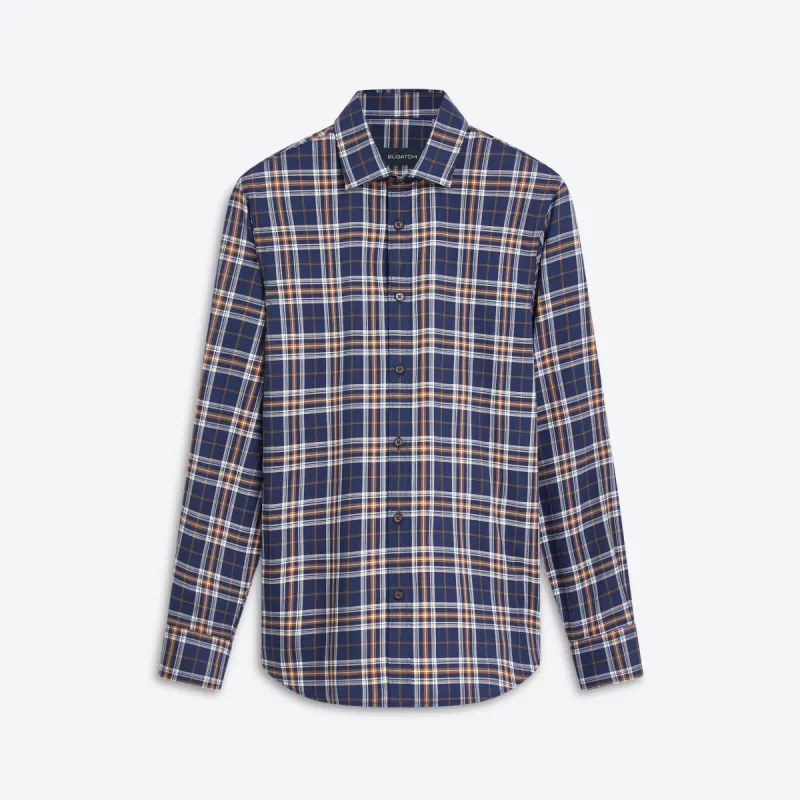 JULIAN Plaid Check Shirt sold by Bugatchi
