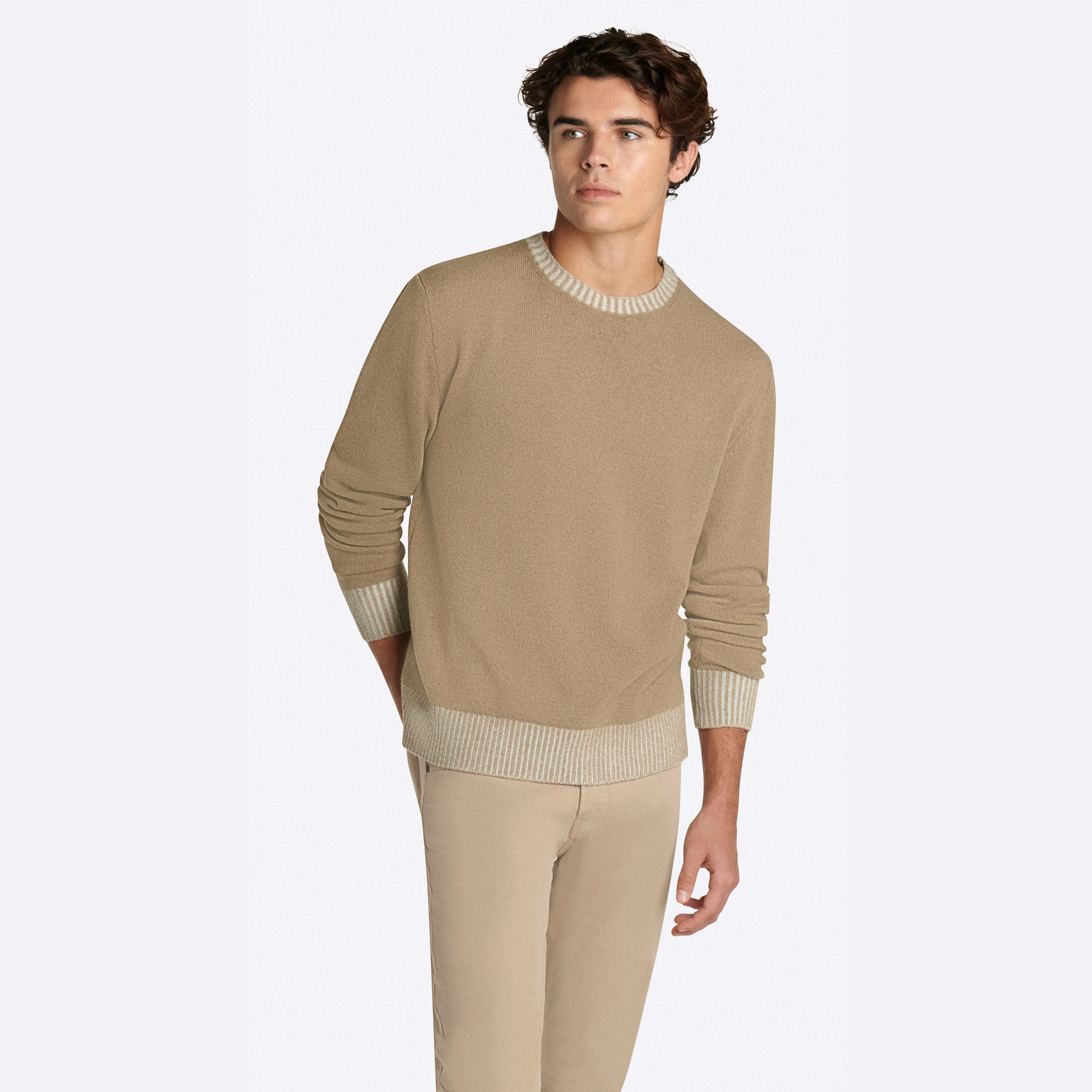 Solid Crew Neck Sweater sold by Bugatchi product image thumbnail 3