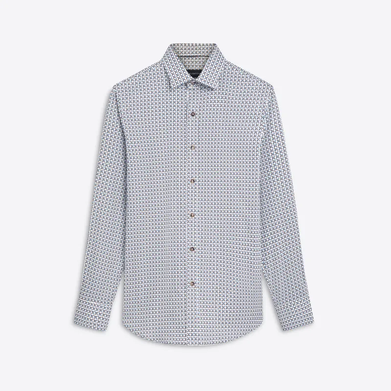 JULIAN Geometric Print Shirt sold by Bugatchi