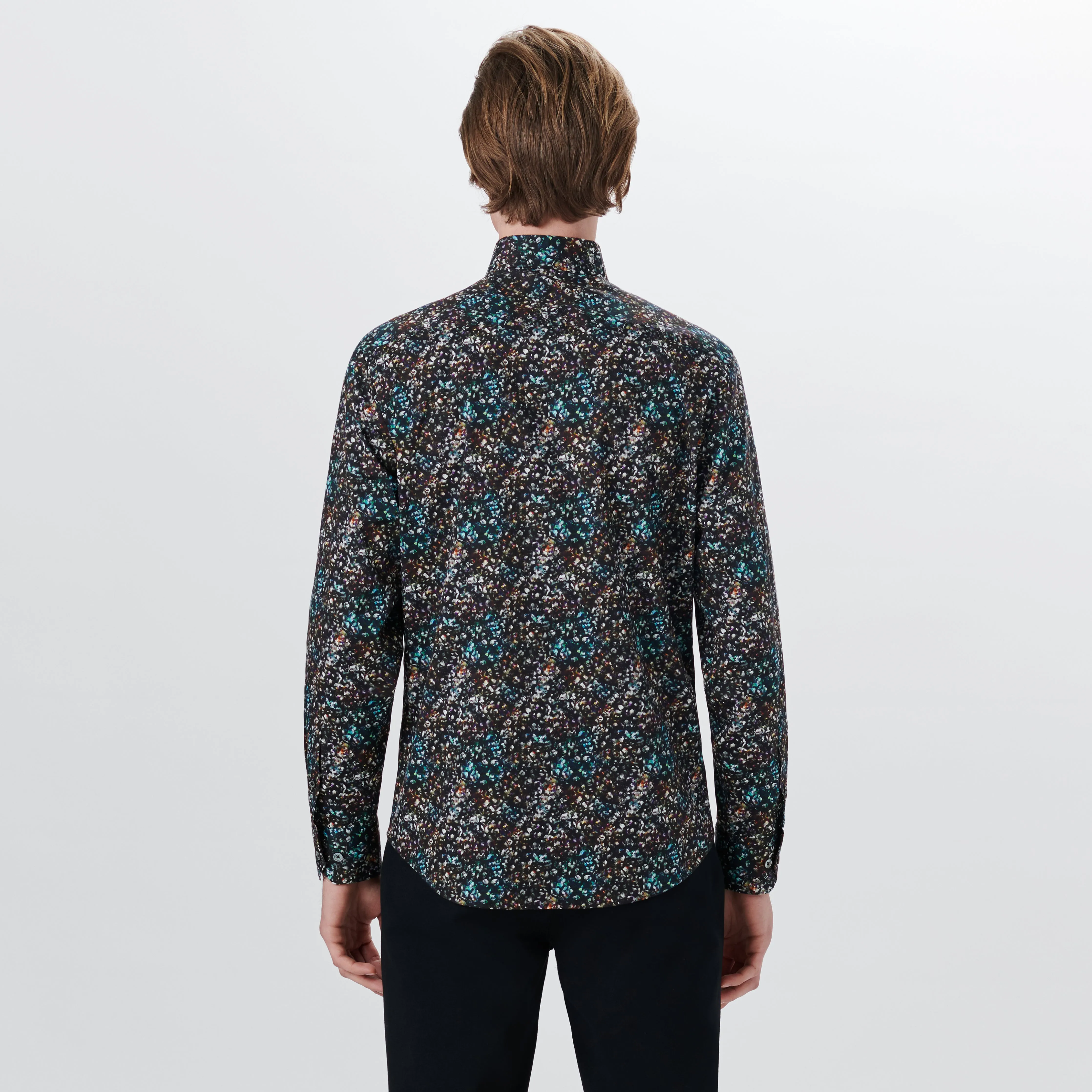 JULIAN Abstract Print Shirt sold by Bugatchi product image thumbnail 4