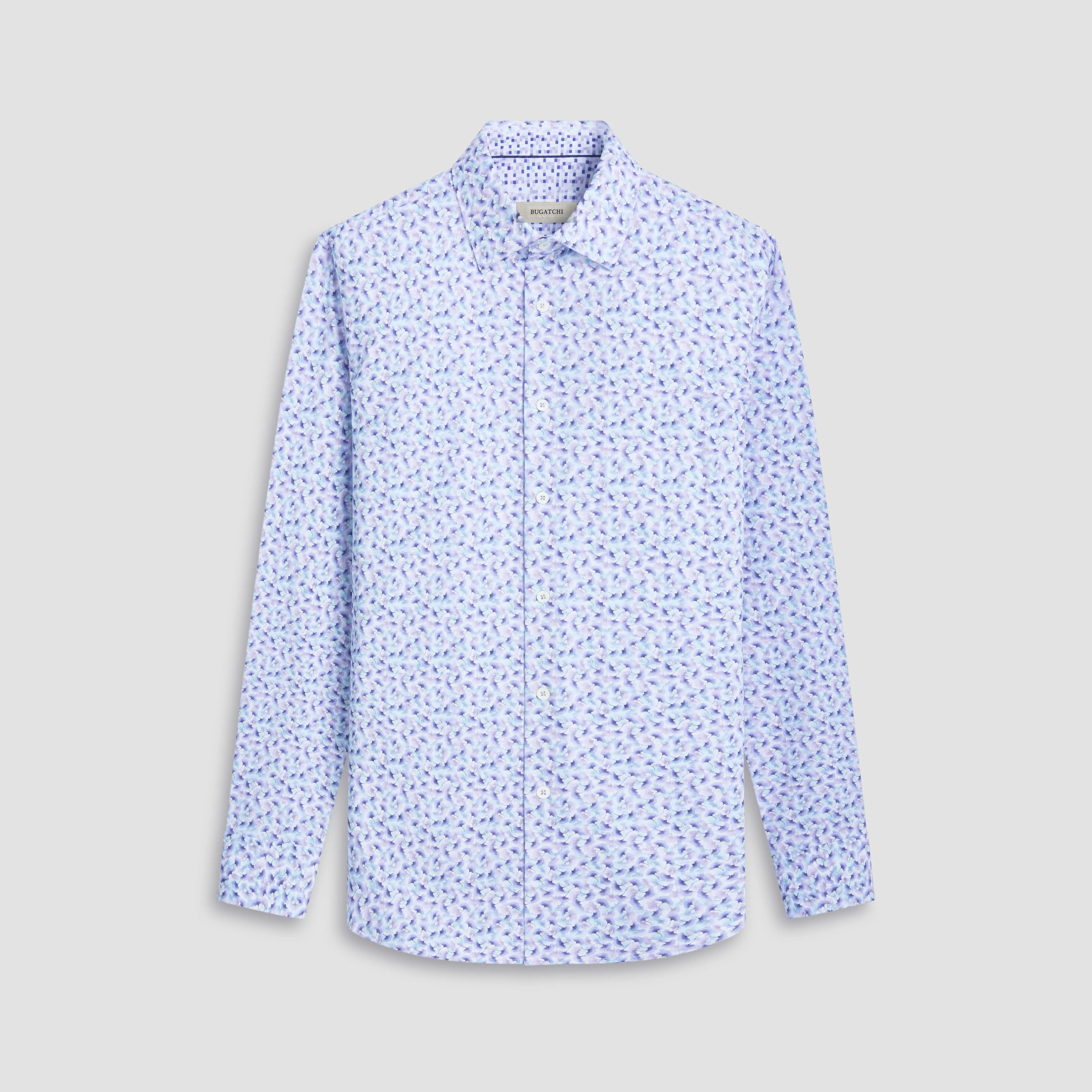 Jimmy Double Sided Floral/Check OoohCotton Shirt sold by Bugatchi