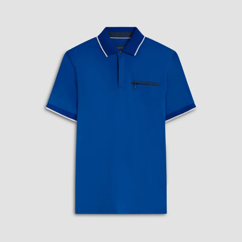 Quarter Zip Polo Shirt made by Bugatchi