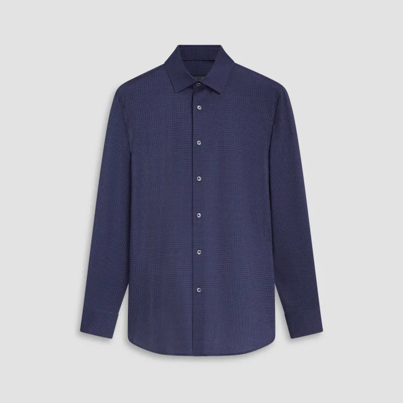 James Pin Check OoohCotton Shirt sold by Bugatchi