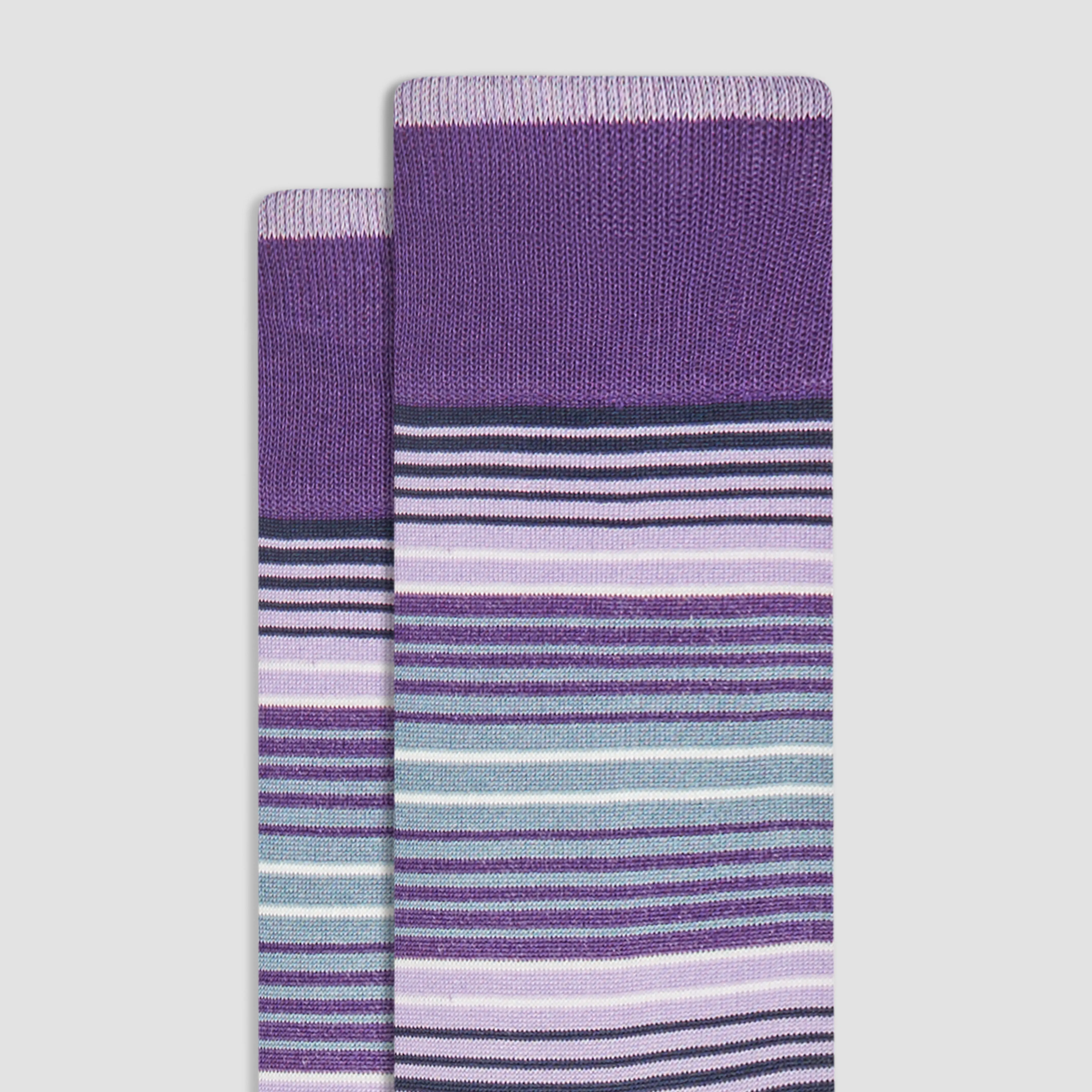 Striped Mid-Calf Socks sold by Bugatchi product image thumbnail 2