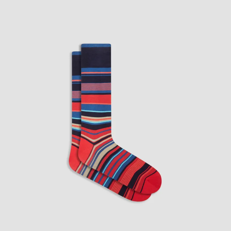 Striped Mid-Calf Socks sold by Bugatchi