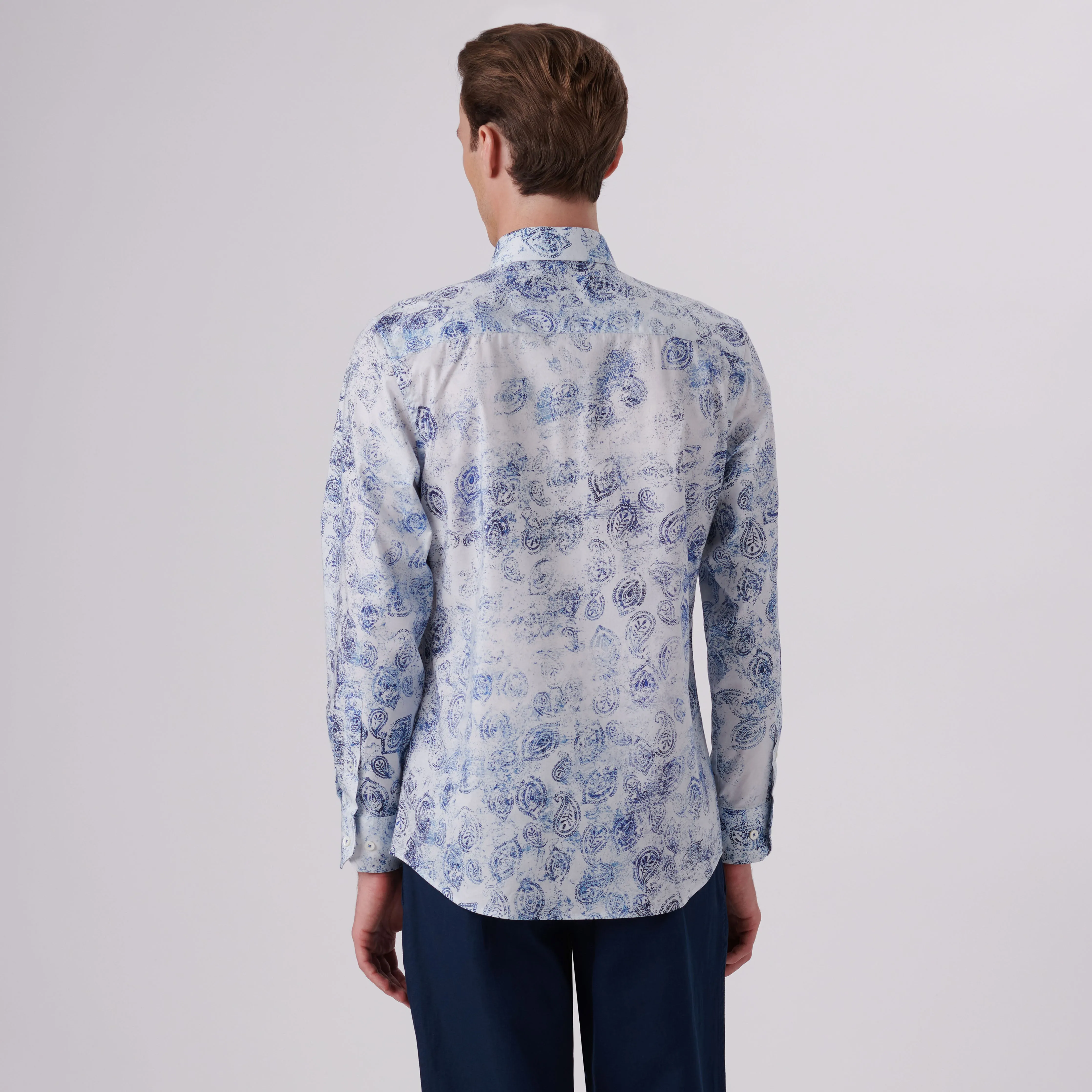 Axel Paisley Print Shirt sold by Bugatchi product image thumbnail 4