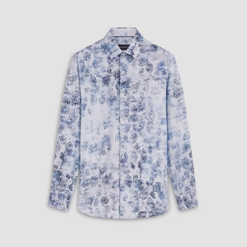 Axel Paisley Print Shirt sold by Bugatchi