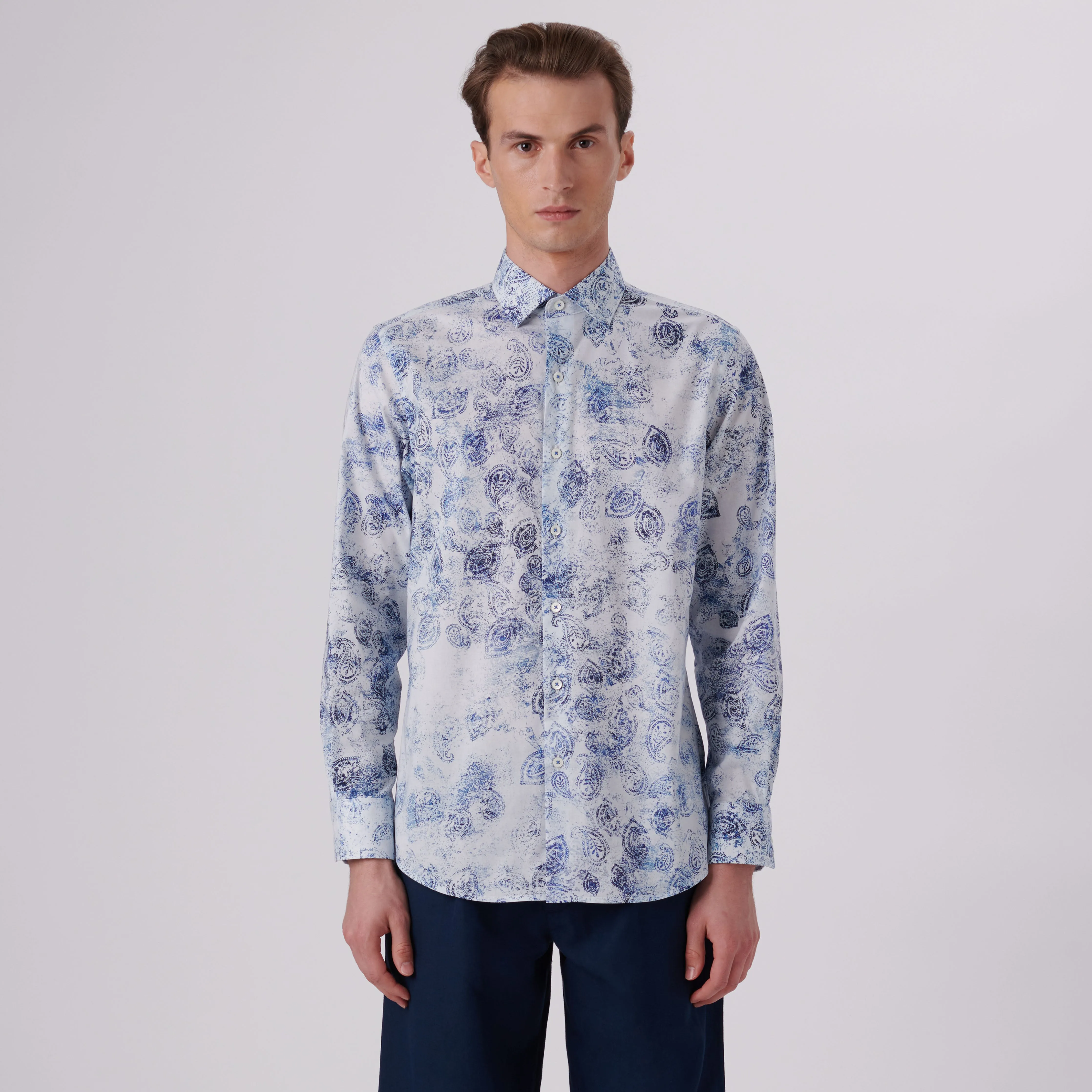 Axel Paisley Print Shirt sold by Bugatchi product image thumbnail 2
