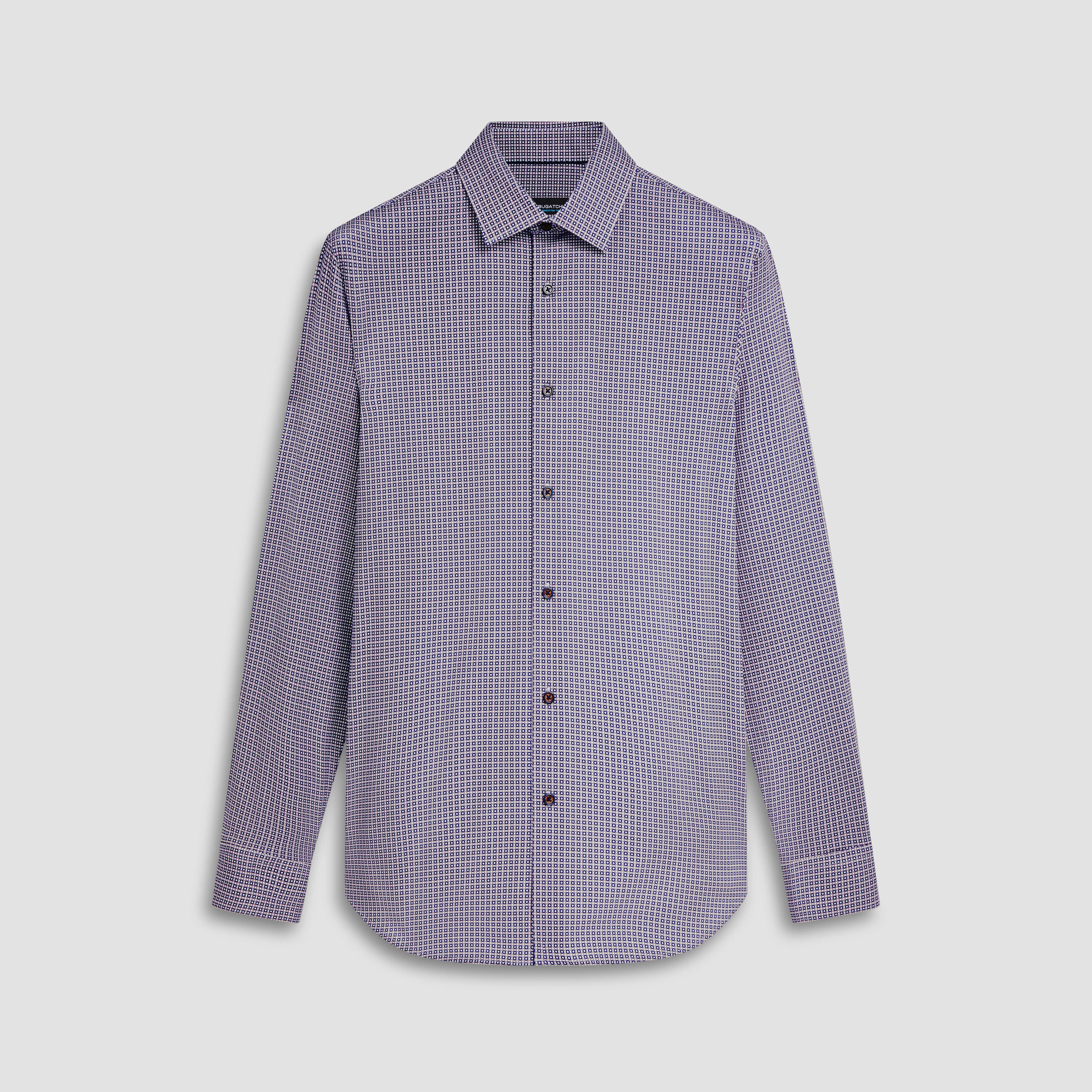 James Geometric Print OoohCotton Shirt sold by Bugatchi