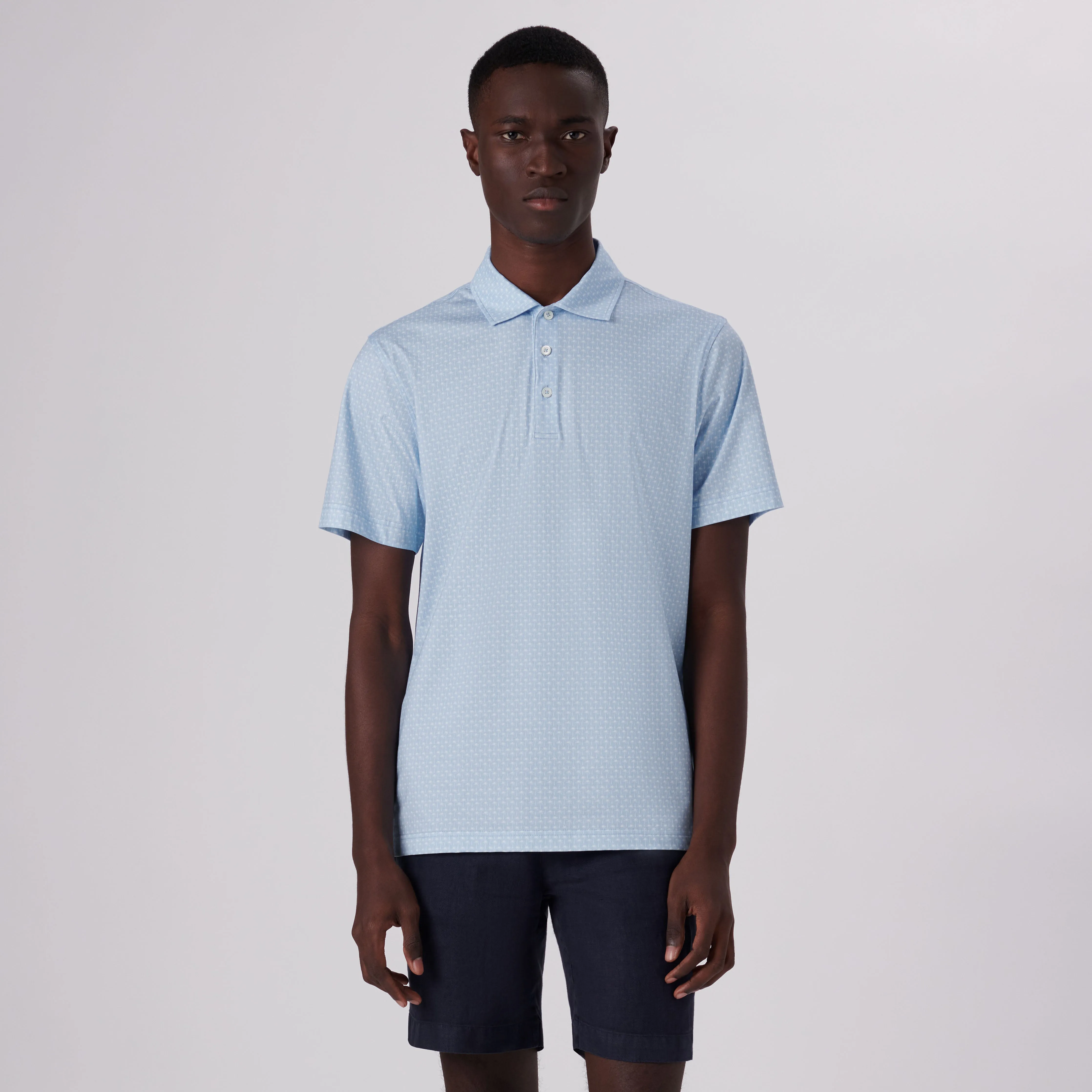 Victor Palm Trees Print OoohCotton Polo sold by Bugatchi product image thumbnail 2