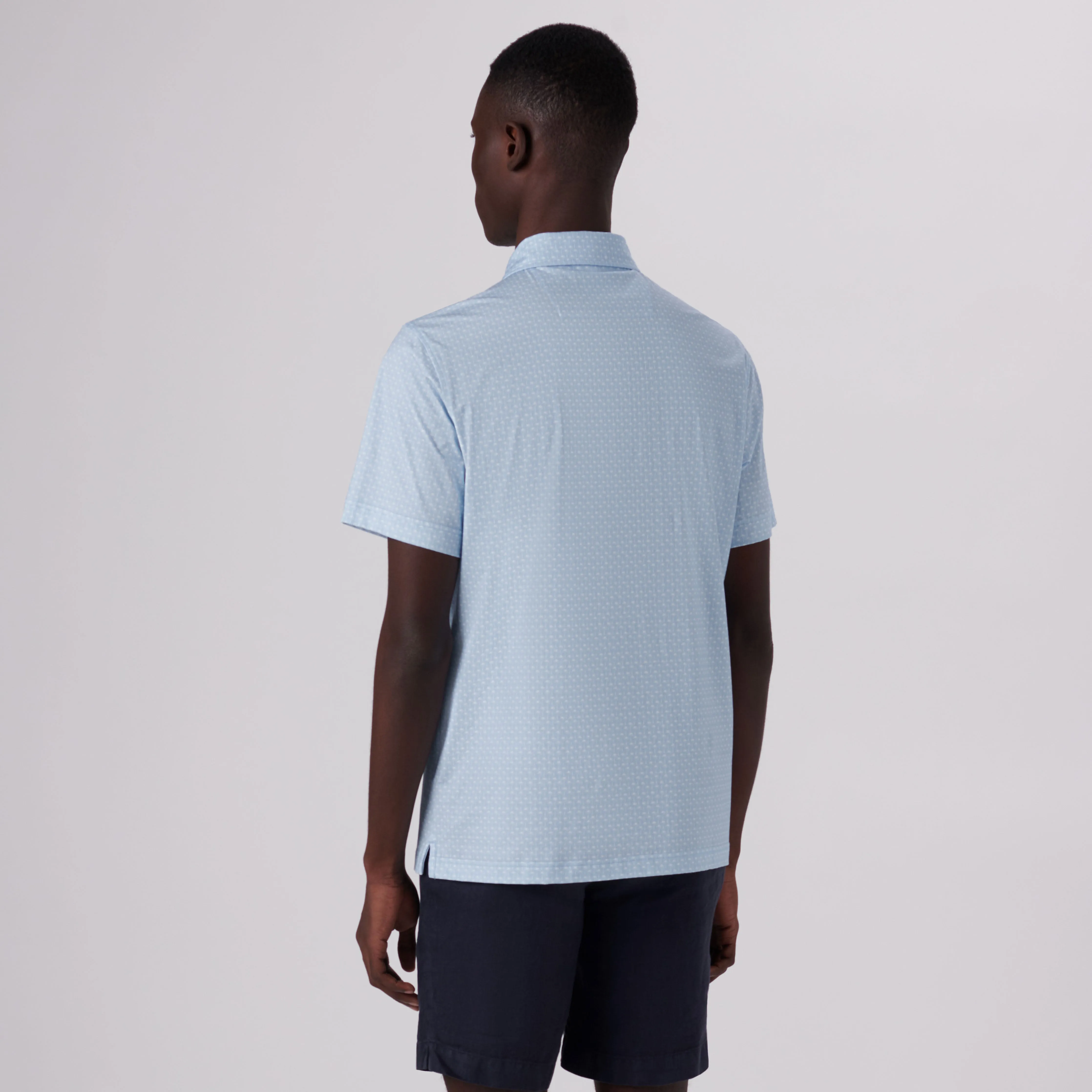 Victor Palm Trees Print OoohCotton Polo sold by Bugatchi product image thumbnail 4