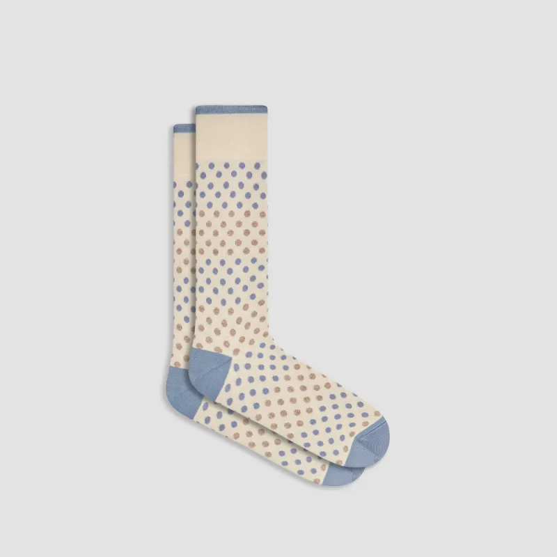 Polka Dot Mid-Calf Socks sold by Bugatchi