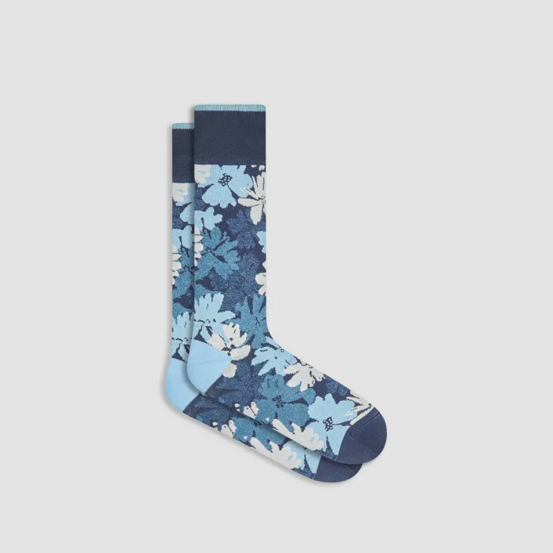 Floral Mid-Calf Socks sold by Bugatchi