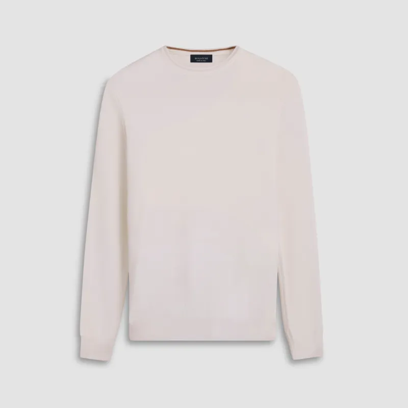 Super Merino Solid Crew Neck Sweater sold by Bugatchi