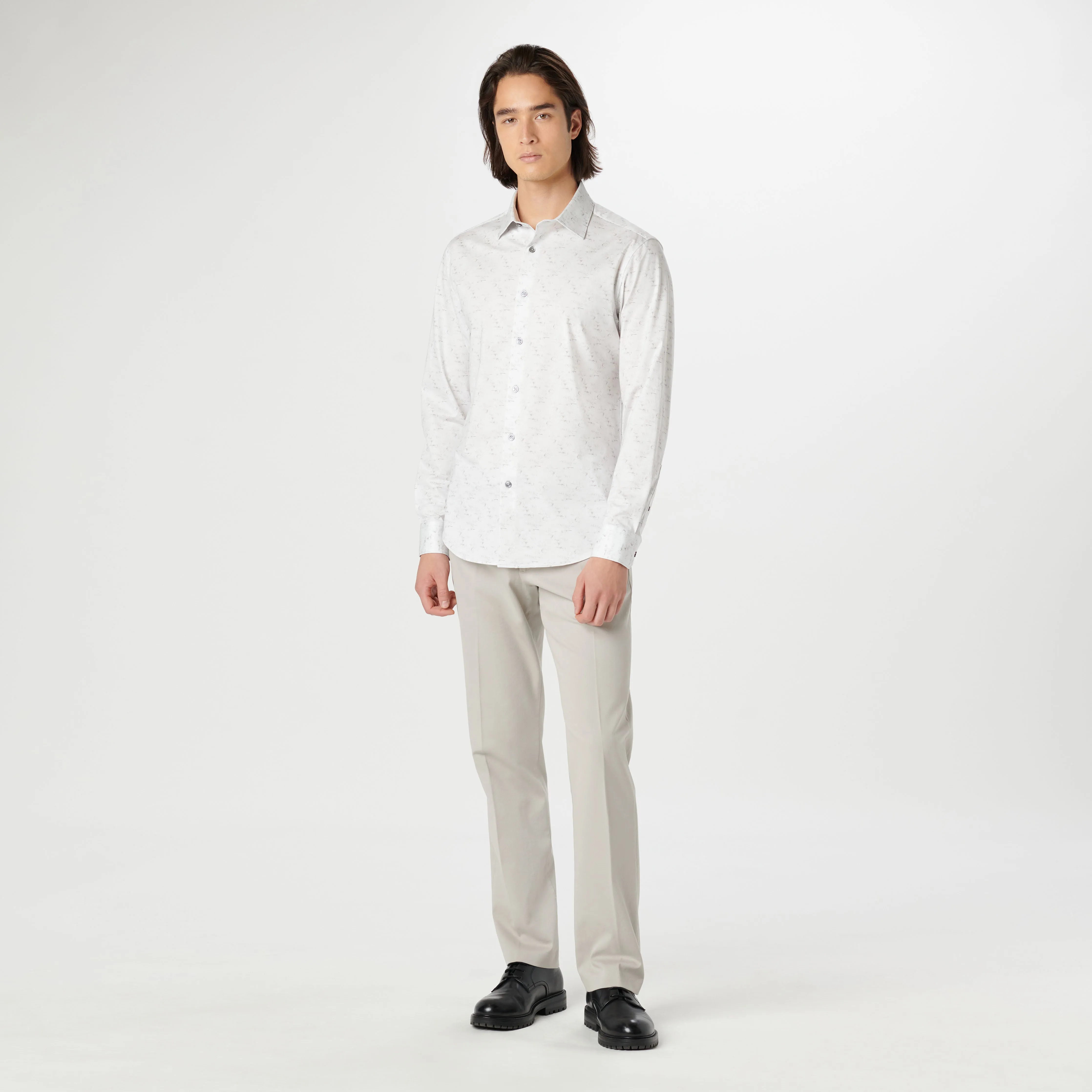 James Leaf Print OoohCotton Shirt sold by Bugatchi product image thumbnail 5