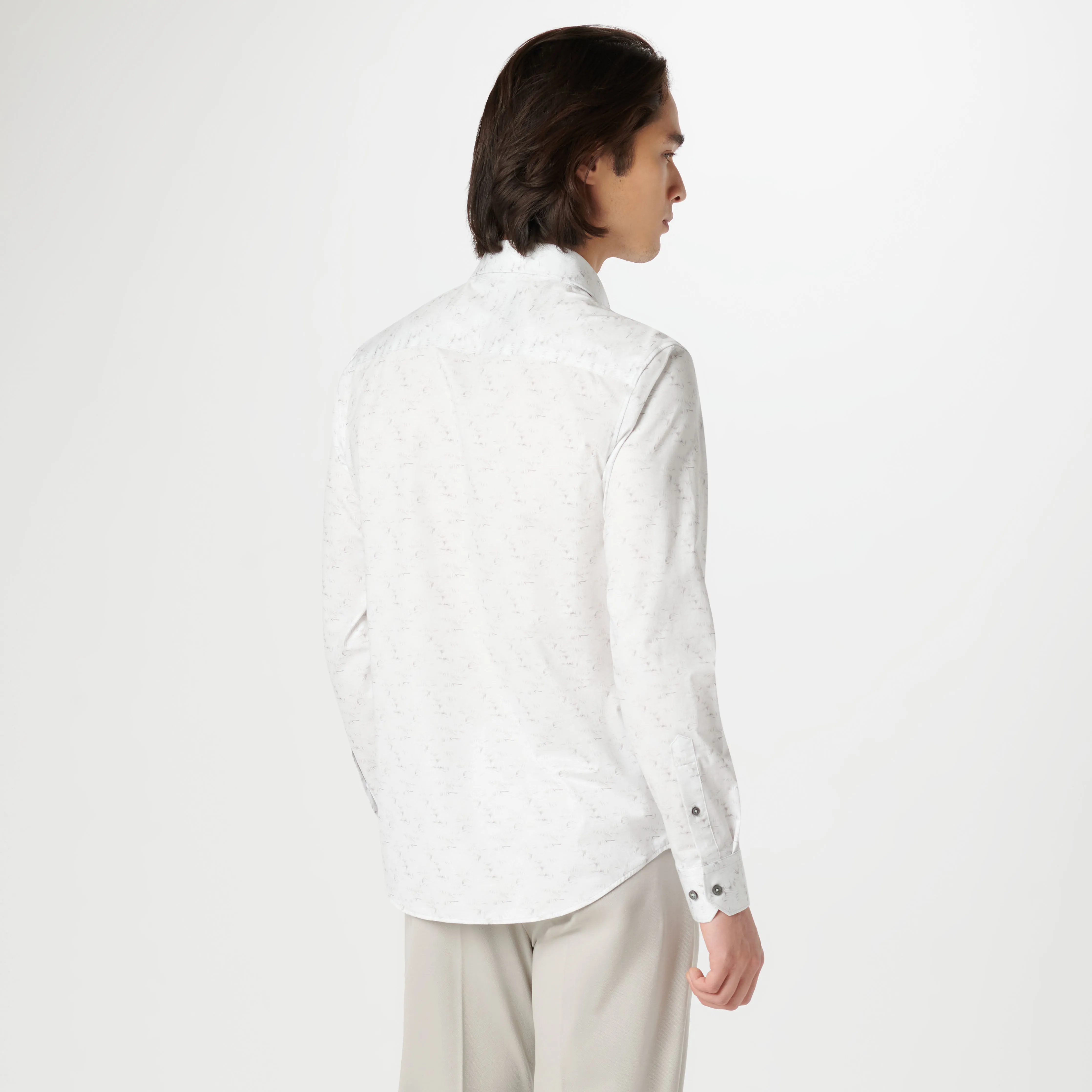 James Leaf Print OoohCotton Shirt sold by Bugatchi product image thumbnail 4