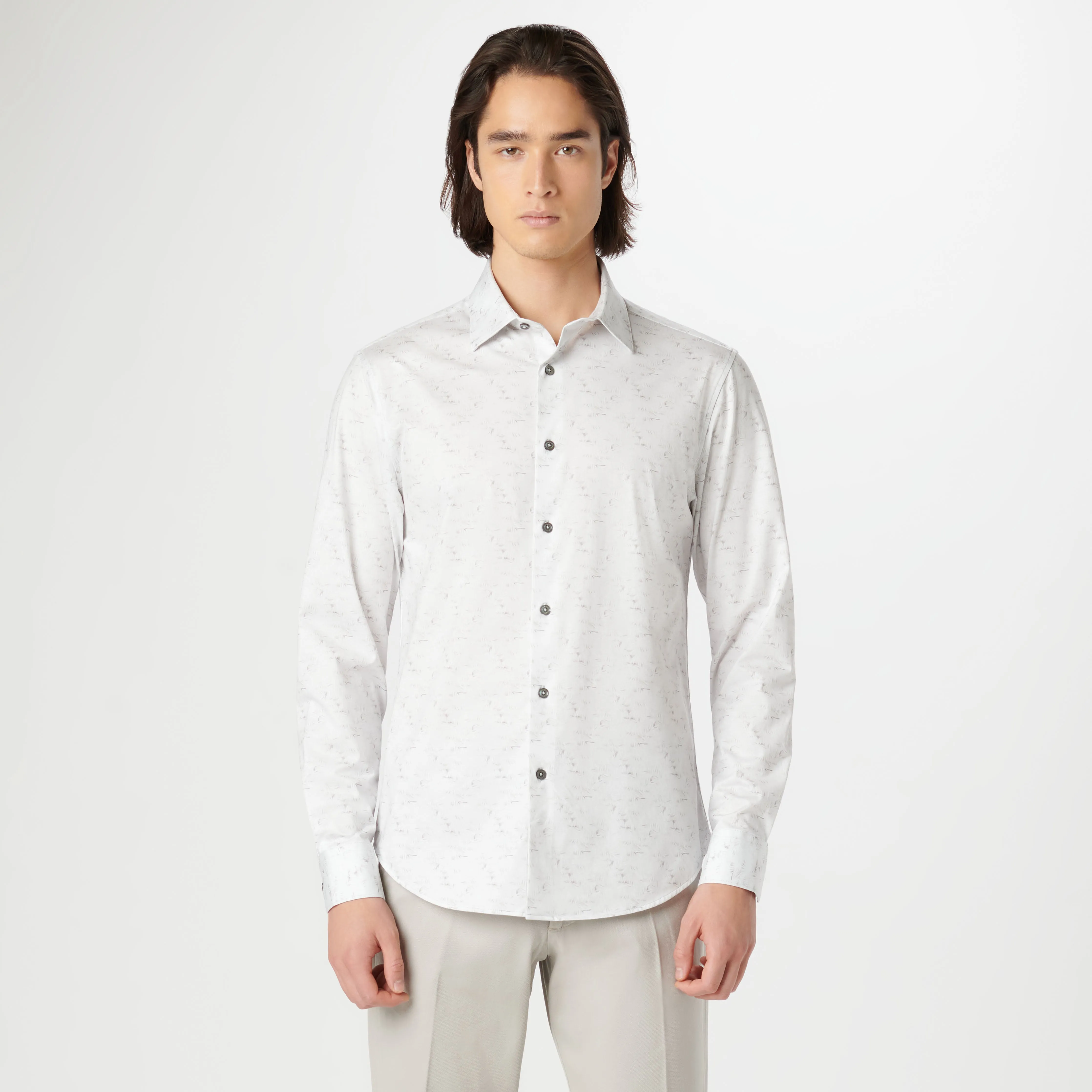 James Leaf Print OoohCotton Shirt sold by Bugatchi product image thumbnail 2