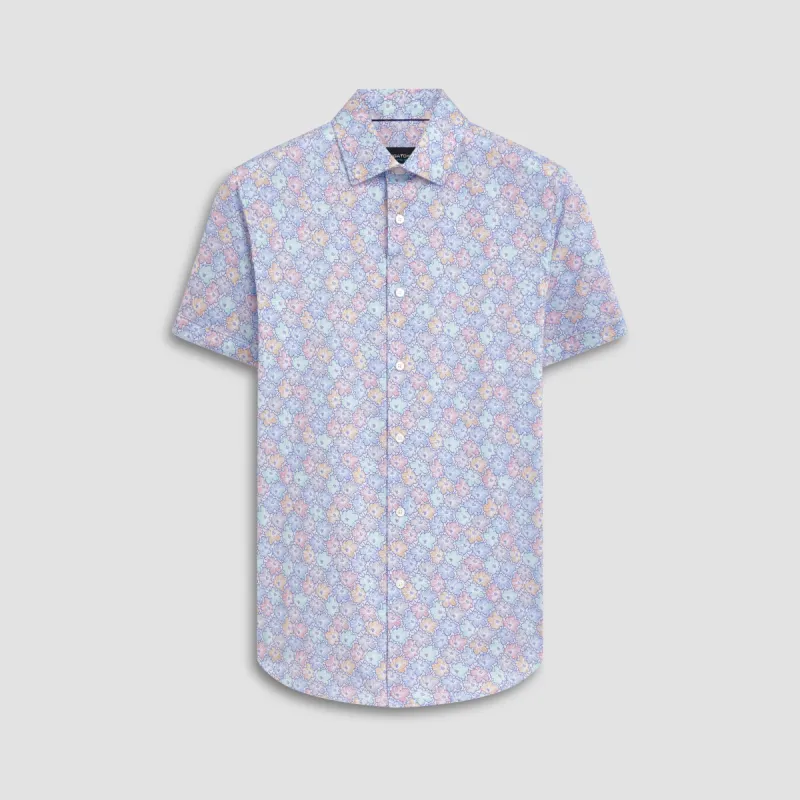 Miles Floral Print OoohCotton Short Sleeve Shirt sold by Bugatchi