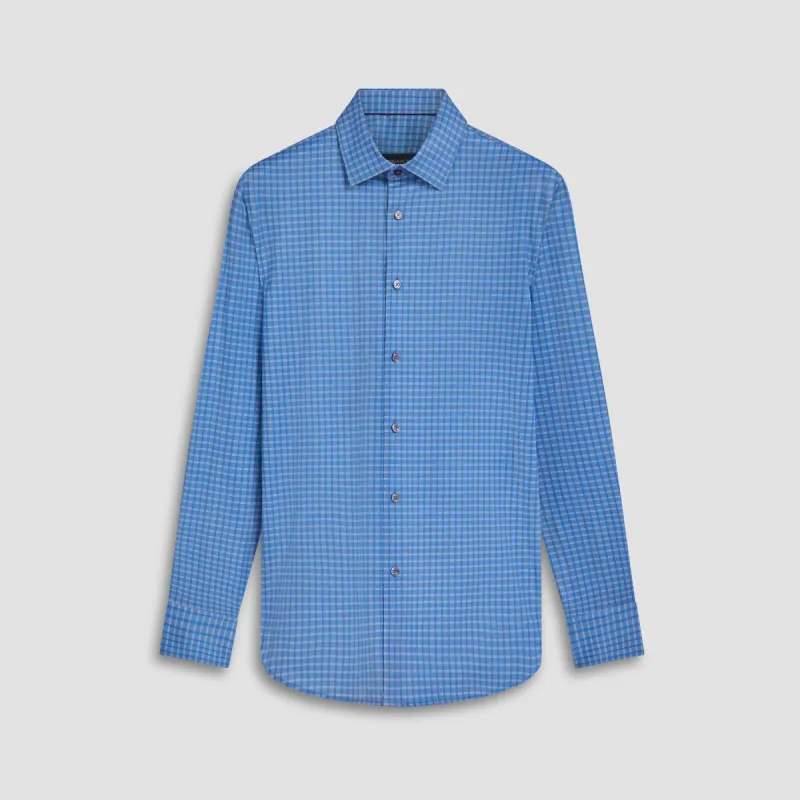 James Mini Check OoohCotton Shirt sold by Bugatchi