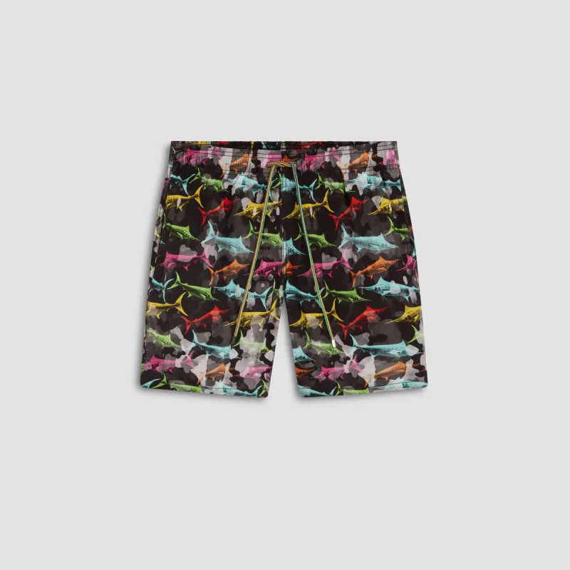 Cosmo Fish Swim Trunks made by Bugatchi