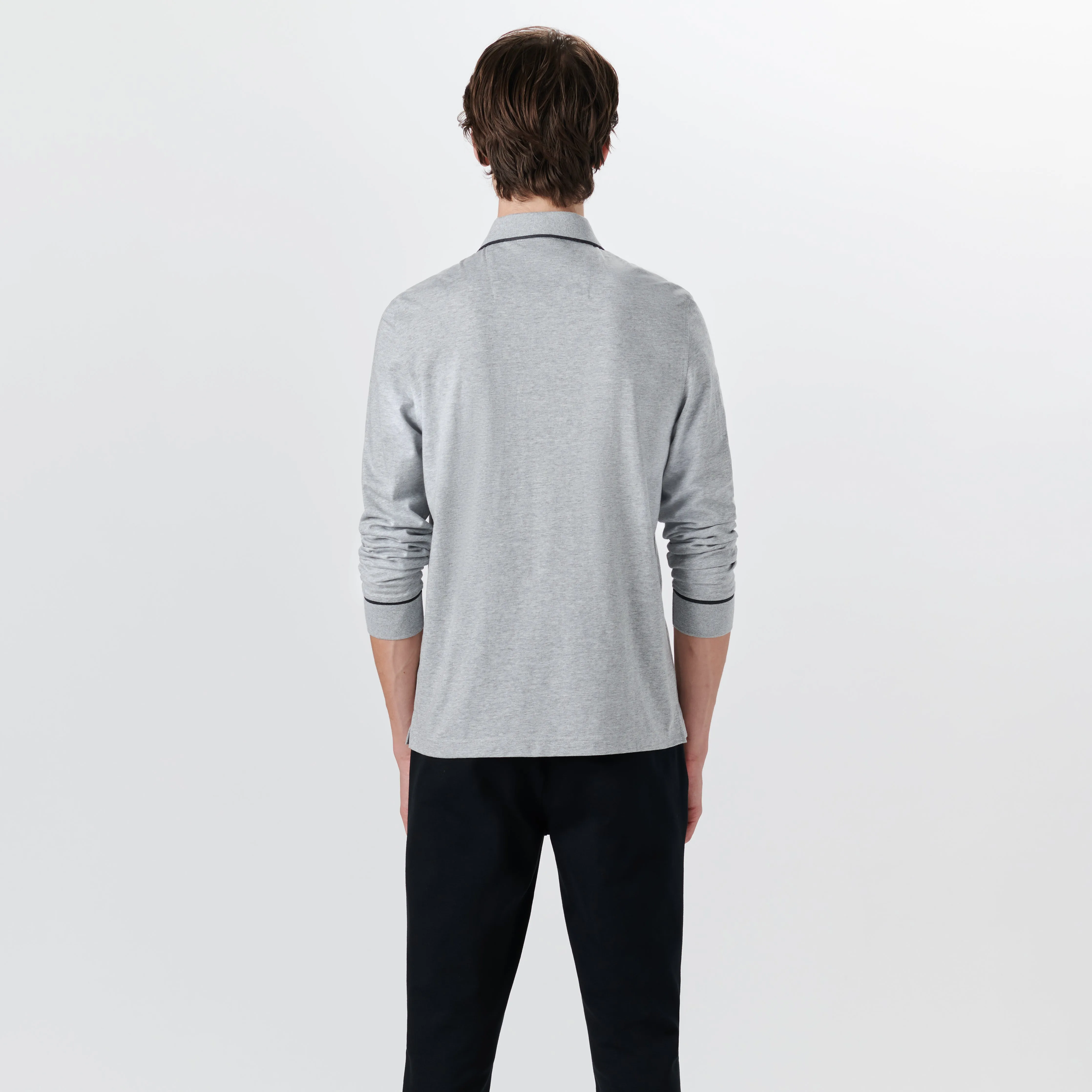 Long Sleeve Quarter Zip Polo sold by Bugatchi product image thumbnail 4