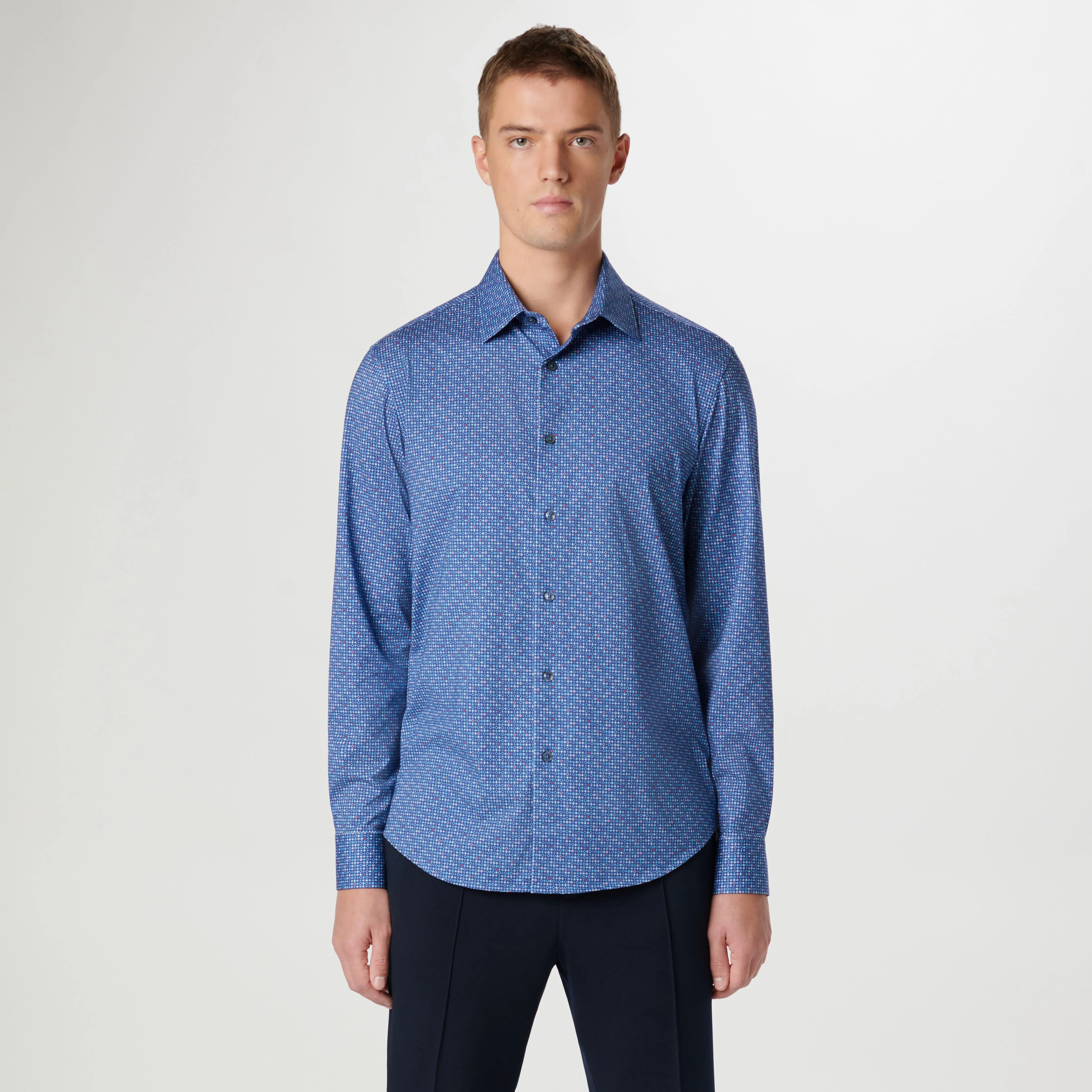 James Mosaic OoohCotton Shirt sold by Bugatchi product image thumbnail 2