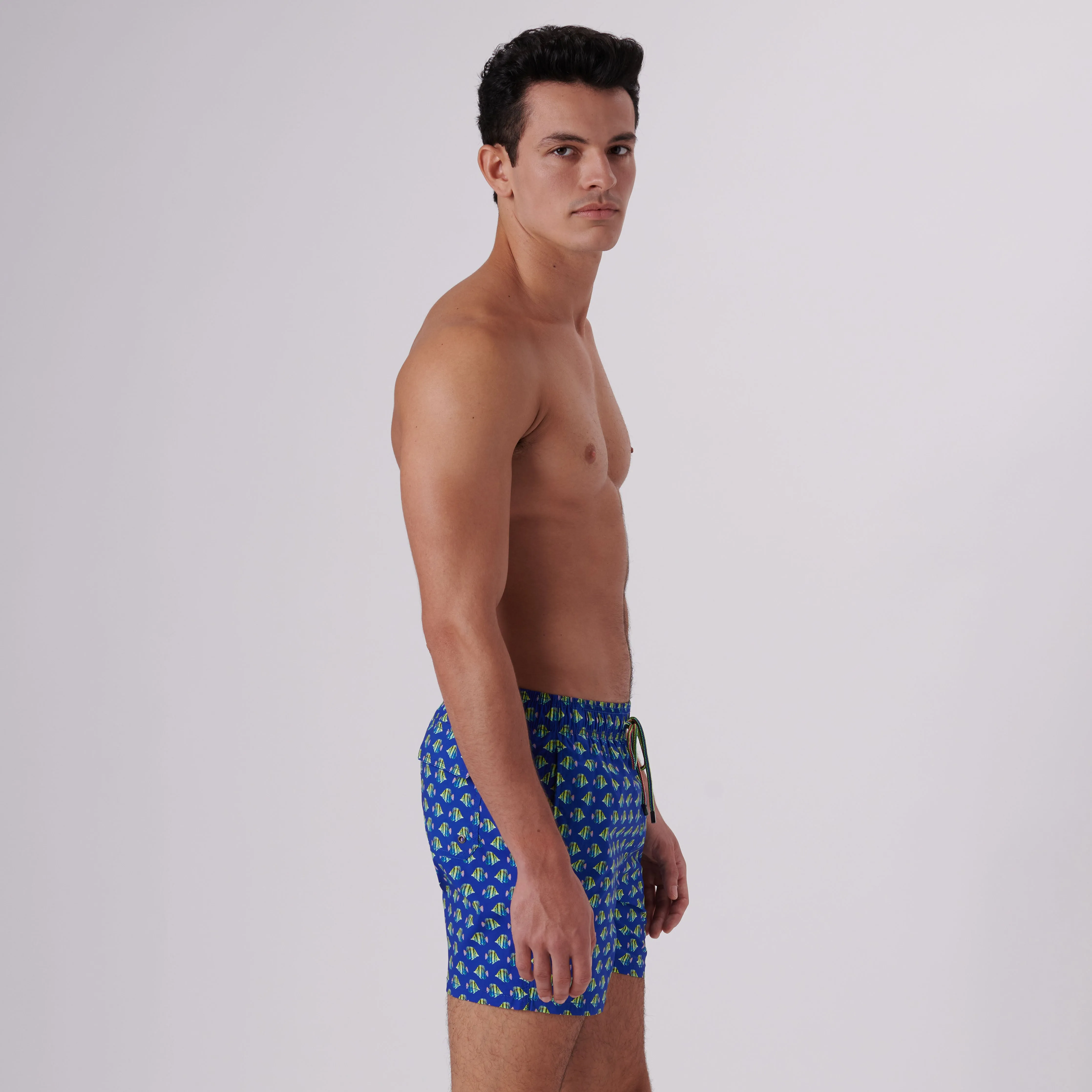 Archer Striped Fish Swim Trunks sold by Bugatchi product image thumbnail 4