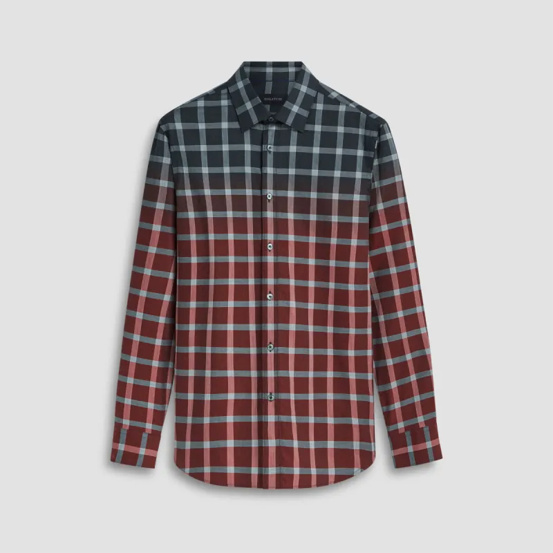 Julian Gradient Windowpane Check Shirt sold by Bugatchi